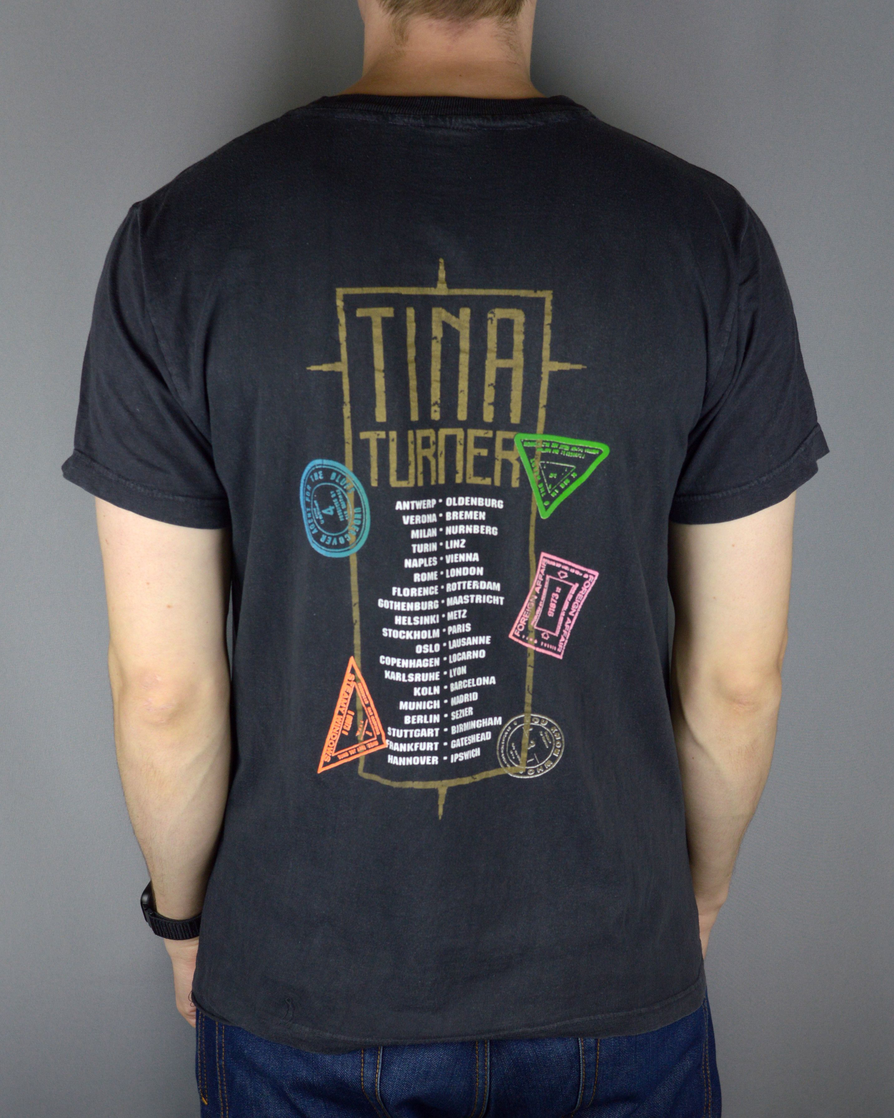 Vintage Vintage Tina Turner foreign Affair 1990 tour t shirt Size US L / EU 52-54 / 3 - 2 Thumbnail