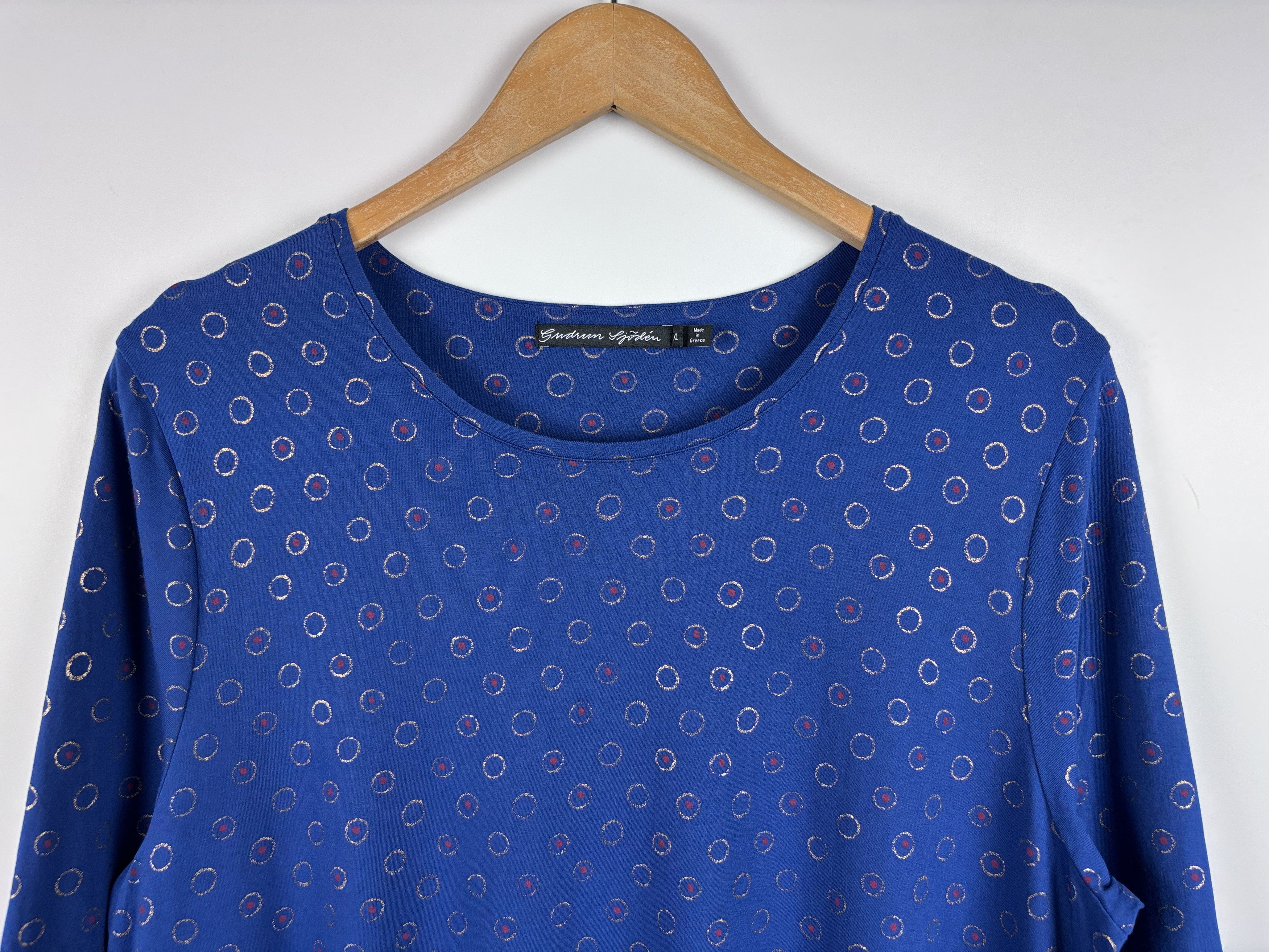 Gudrun Sjoden Gudrun Sjoden Cotton Modal Polka Dot Dress Tunic XL Size XL / US 12-14 / IT 48-50 - 2 Thumbnail