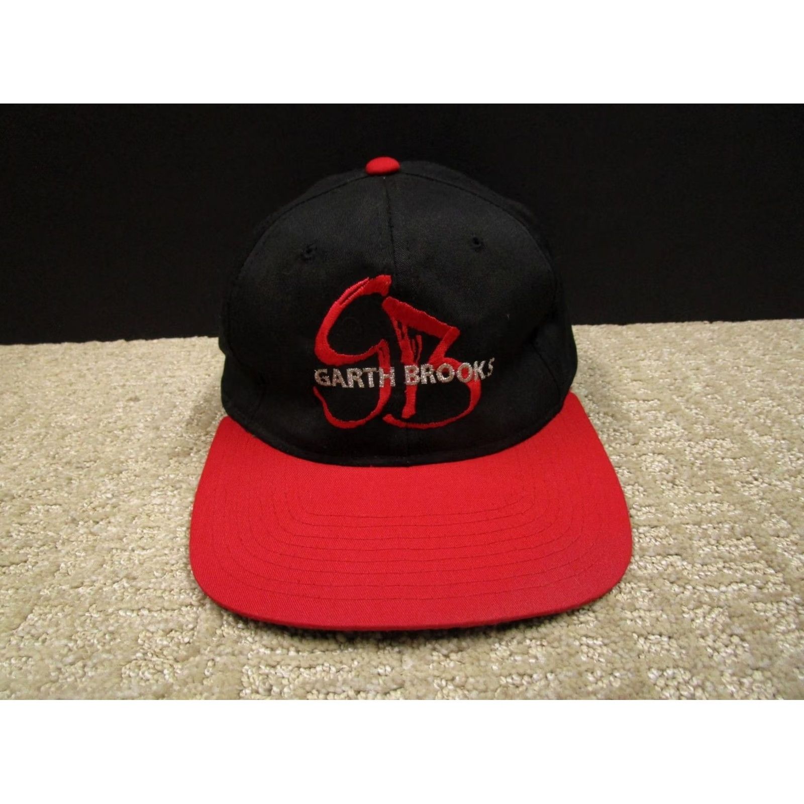 Vintage VINTAGE Garth Brooks Cap Hat Snap Back Men Adjustable Black Country Music Y2K Cap Hat Men Adjustable Black 90s Music Outdoor Summer Fall Spring Winter Size ONE SIZE - 2 Thumbnail