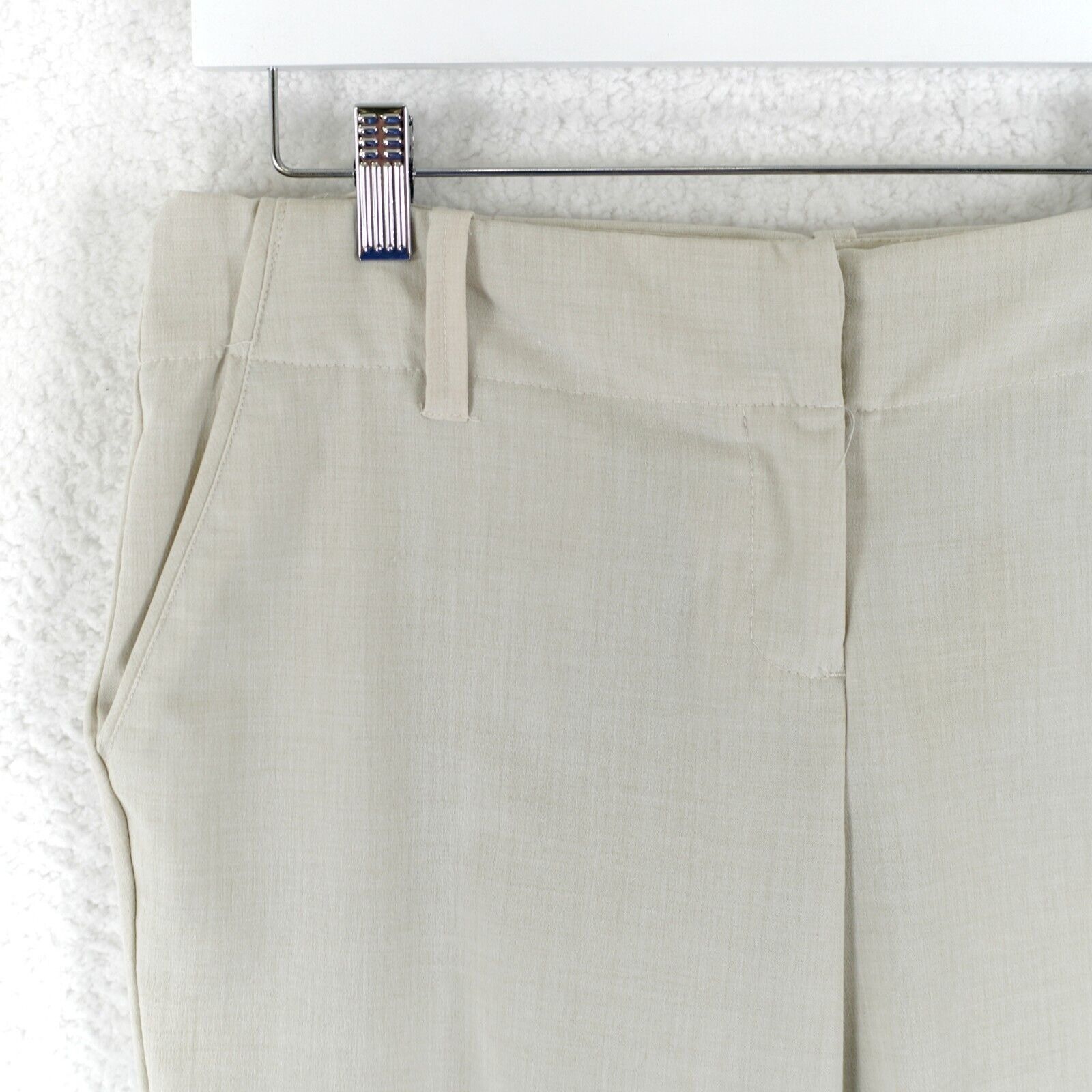 Other New York & Company Stretch Cream Mid Rise Size 12 Polyester Size 34" / US 12 / IT 48 - 2 Thumbnail