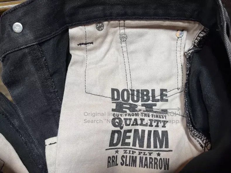 RRL Ralph Lauren RRL Ralph Lauren Black Cow Jeans Size US 32 / EU 48 - 5 Thumbnail