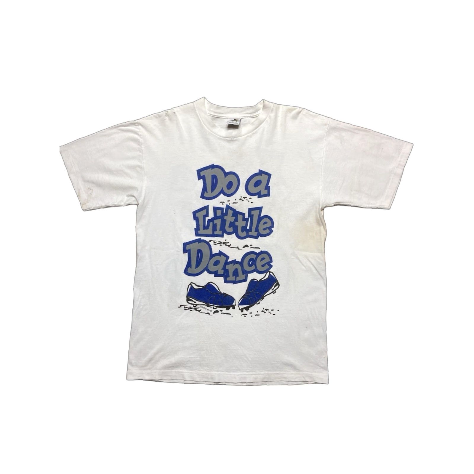 Vintage VINTAGE 90s Eastbay T-Shirt Men Adult Large White Baseball Distressed Glove Make a Little Size US L / EU 52-54 / 3 - 1 Thumbnail