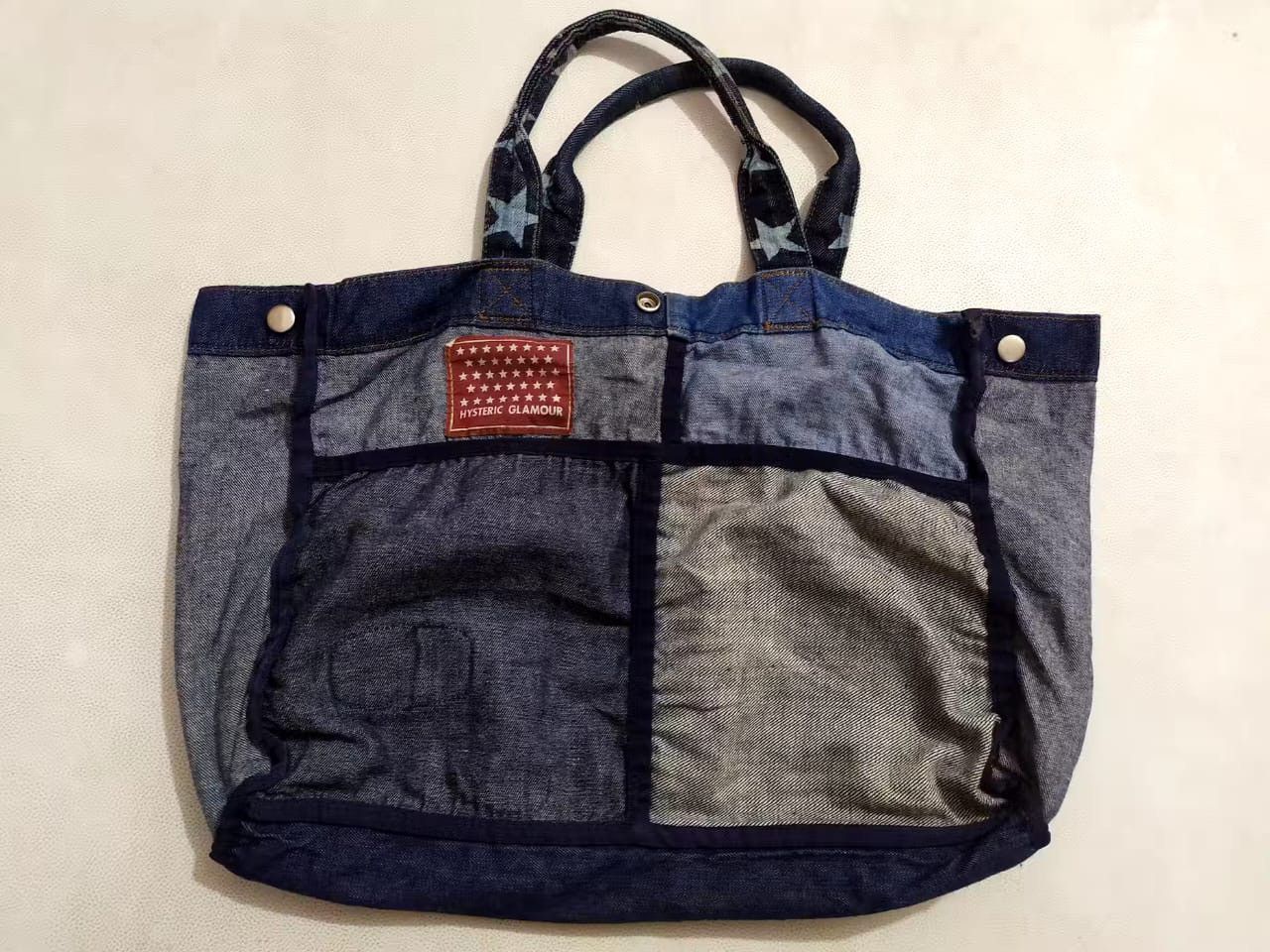 Hysteric Glamour × Japanese Brand HYSTERIC GLAMOUR PATCHWORK TOTE BAG Size ONE SIZE - 6 Thumbnail