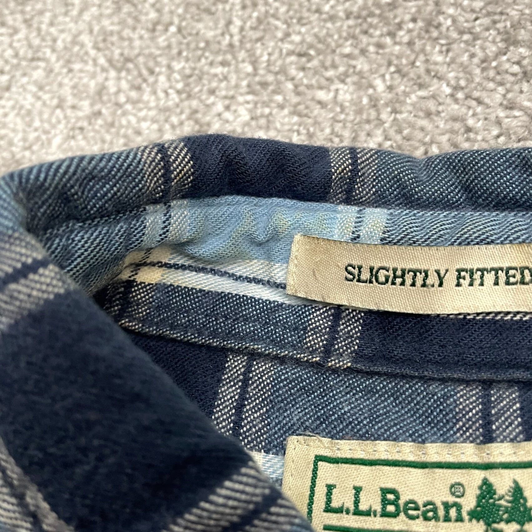 Vintage VINTAGE L.L. Bean Flannel Shirt Mens Medium Blue Plaid Cotton Casual Western Outdoor Size US M / EU 48-50 / 2 - 5 Thumbnail