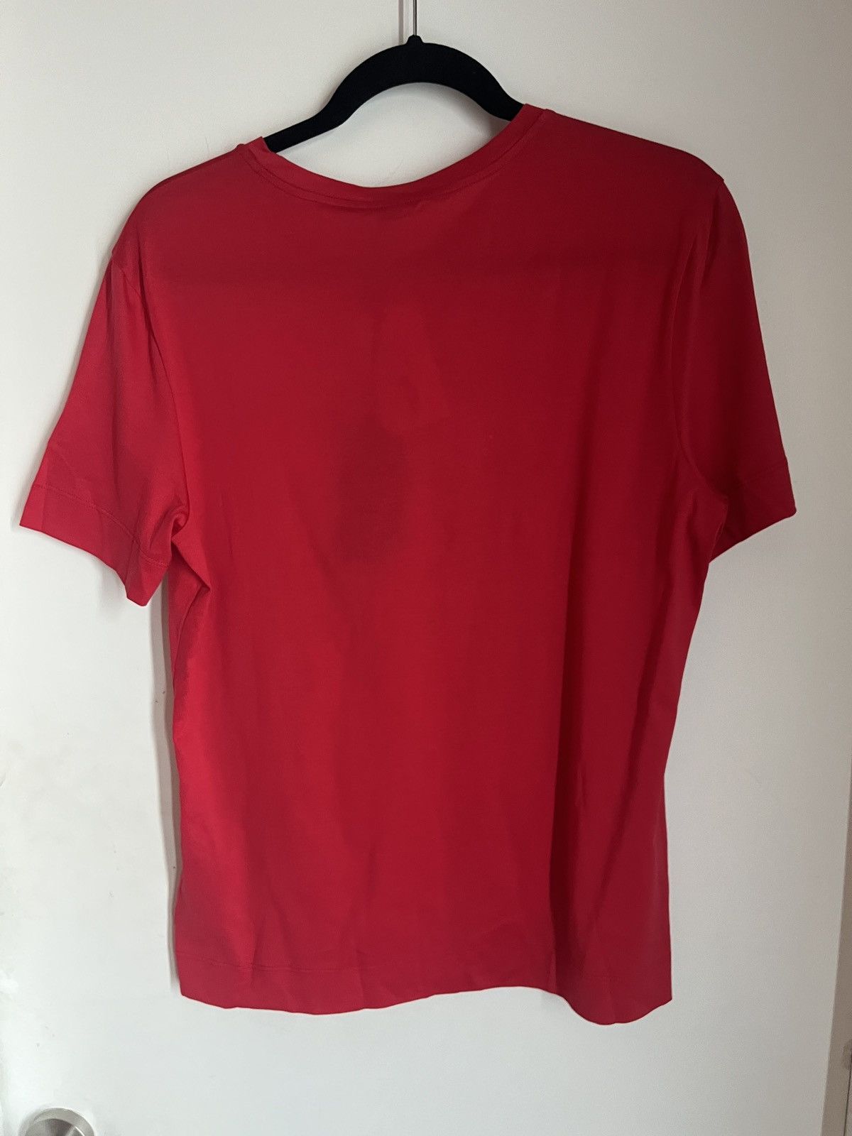 Versace NWT Versace Red White Embroidered Logo T-Shirt IT42/US 6 Size S / US 4 / IT 40 - 2 Thumbnail