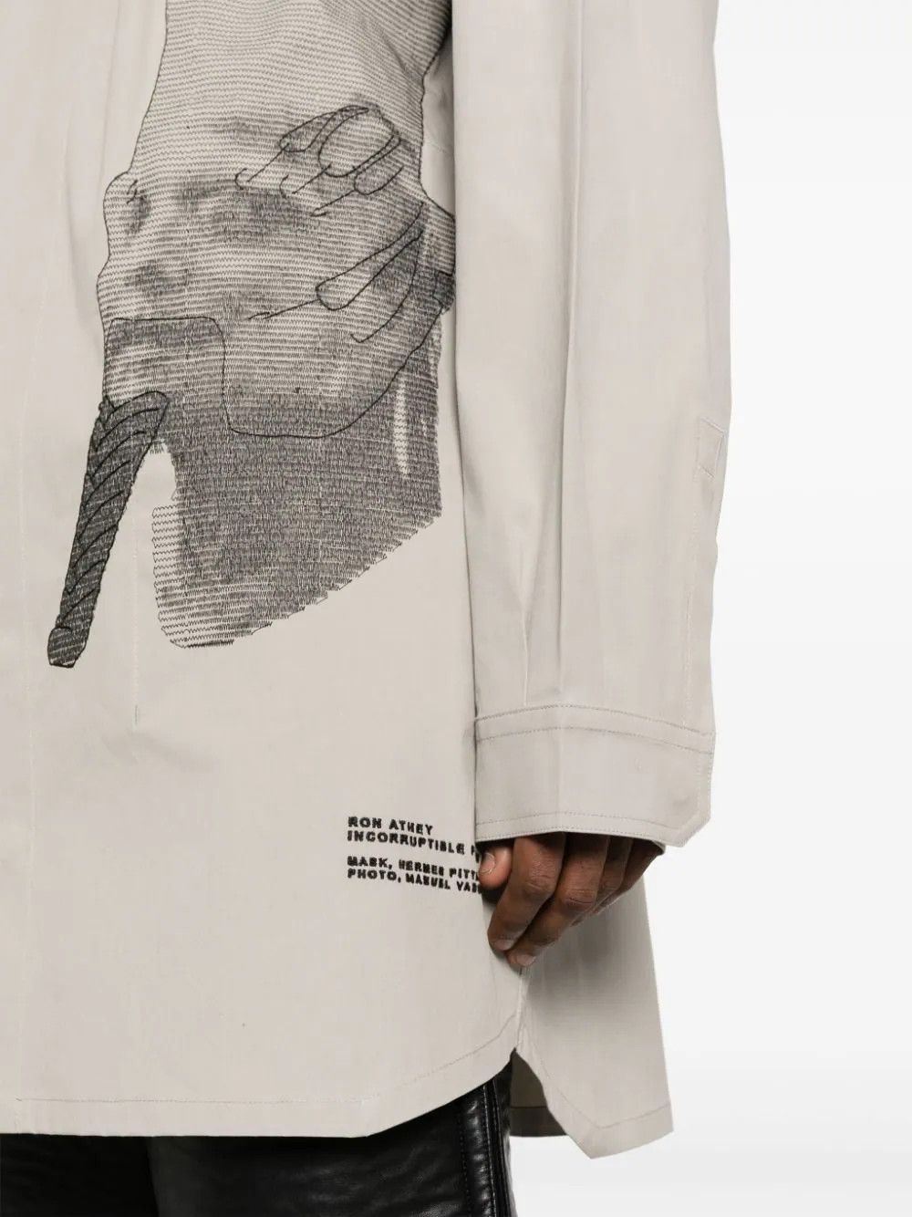 Rick Owens o1s1v1n0724 Outer Shirts in Grey Size US S / EU 44-46 / 1 - 5 Thumbnail