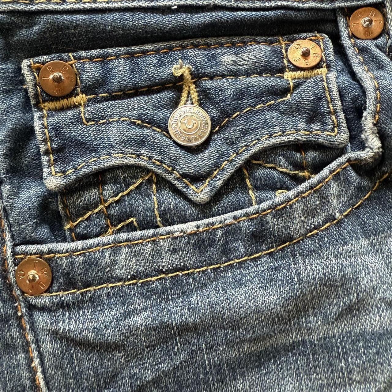 True Religion True Religion Fat Stitch Vintage 2000s Bottoms Size US 38 / EU 54 - 5 Thumbnail