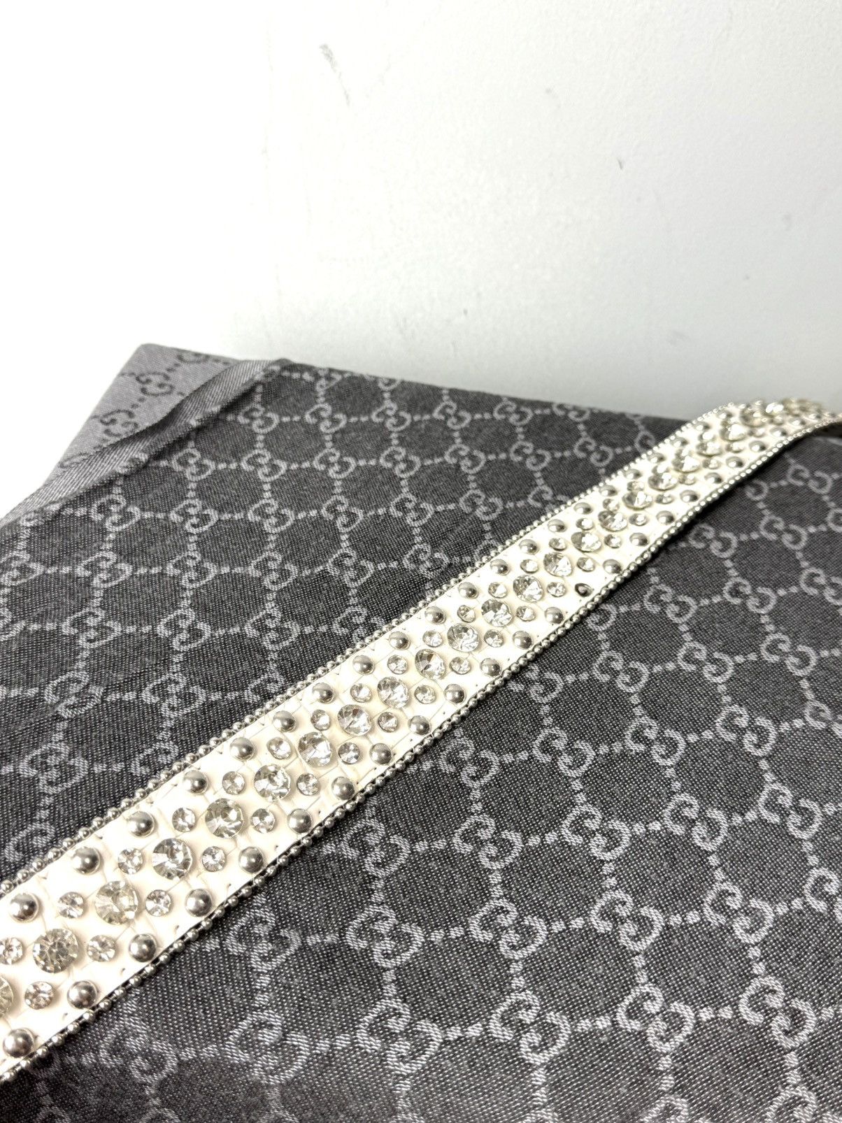 Japanese Brand Vintage Rhinestones Metal Belt BB Simon Style Size ONE SIZE - 3 Thumbnail