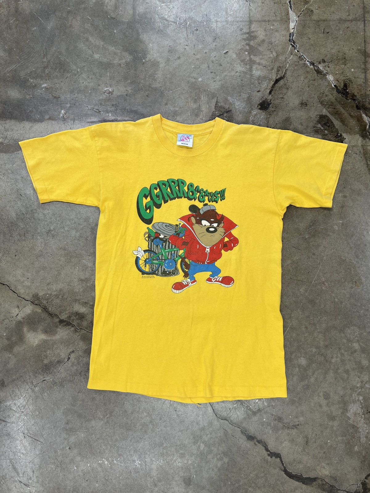 Vintage × Warner Bros Vintage 1994 Taz Garbage Single Stitch Tee Medium Size US M / EU 48-50 / 2 - 2 Thumbnail