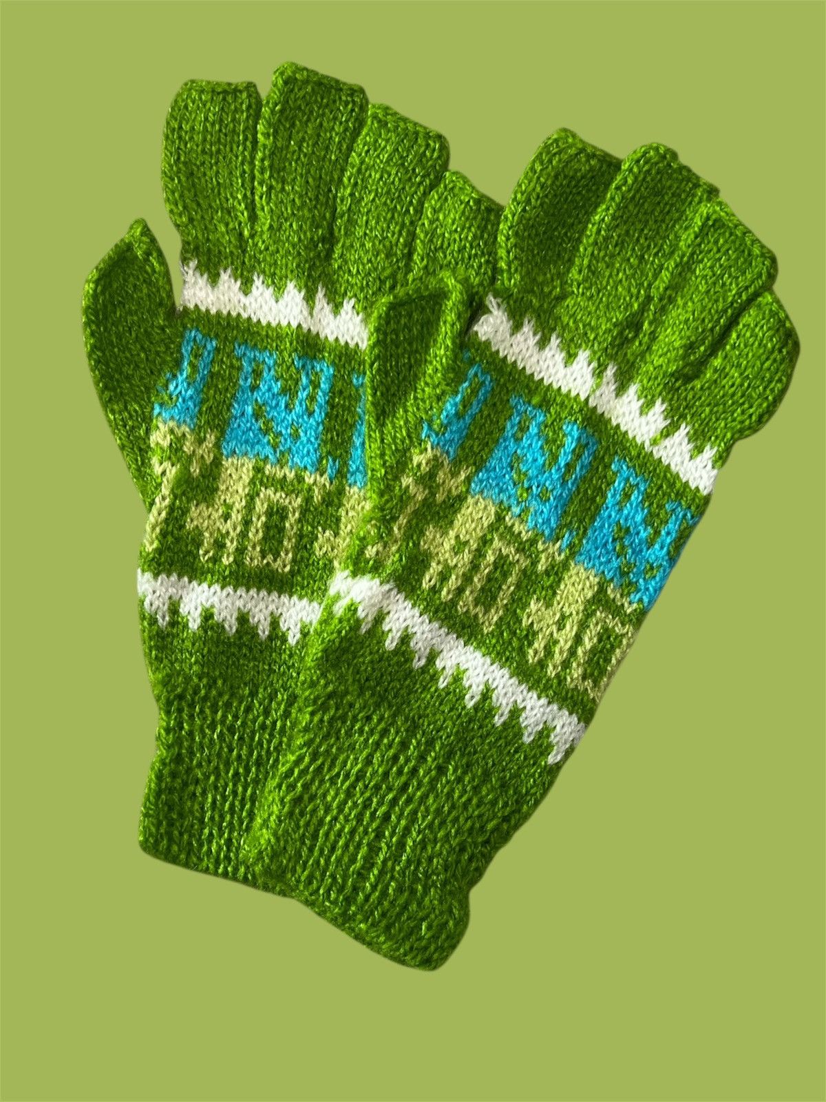 Other Handmade Alpaca Wool Gloves from Peru Size ONE SIZE - 3 Thumbnail