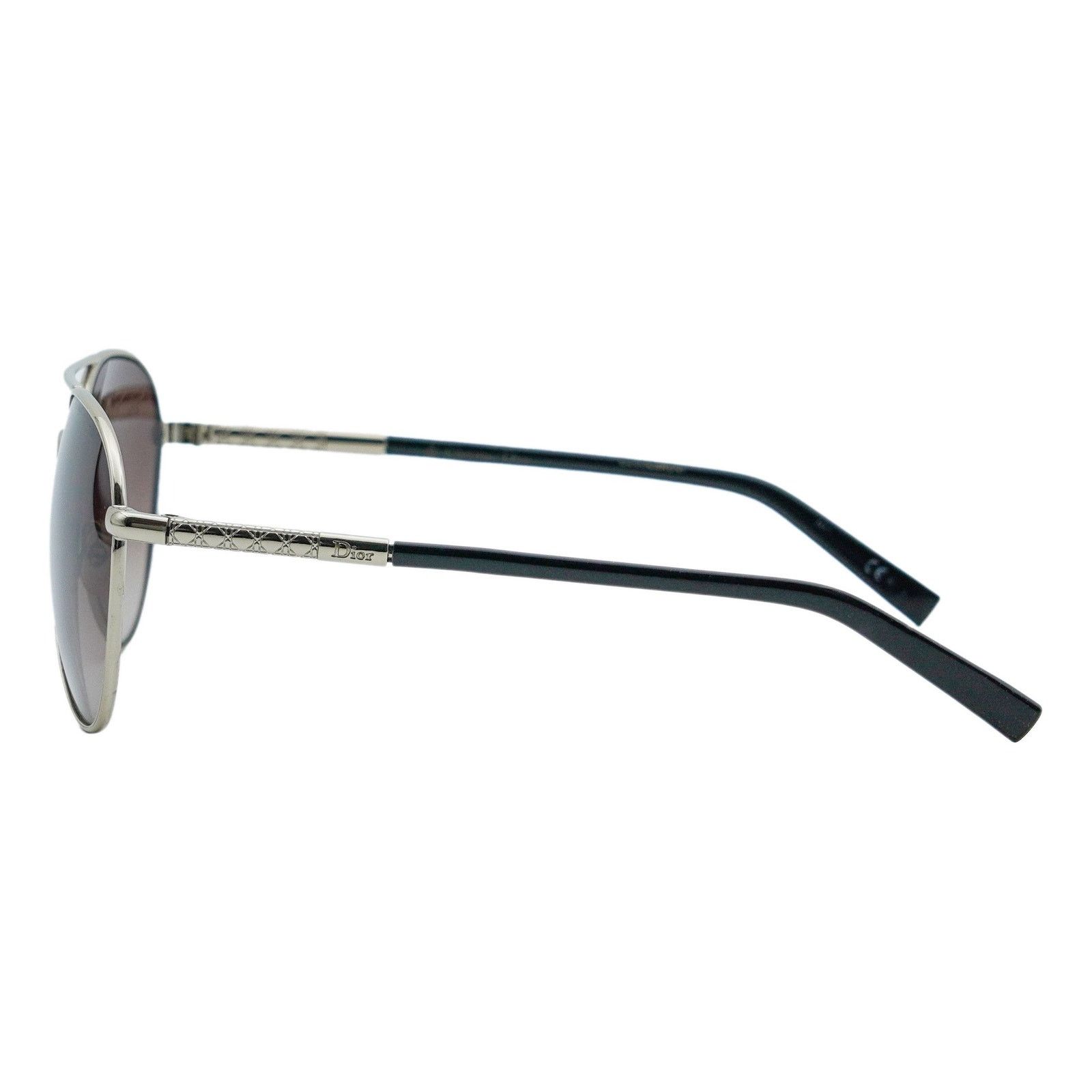 Dior Dior Piccadilly 2 Silver Gradient Aviator Logo Sunglasses Size ONE SIZE - 3 Thumbnail