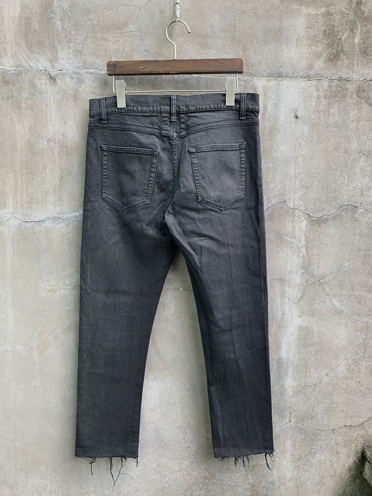 Saint Laurent Paris FW16 Washed Black Distressed Denim Size US 32 / EU 48 - 5 Thumbnail