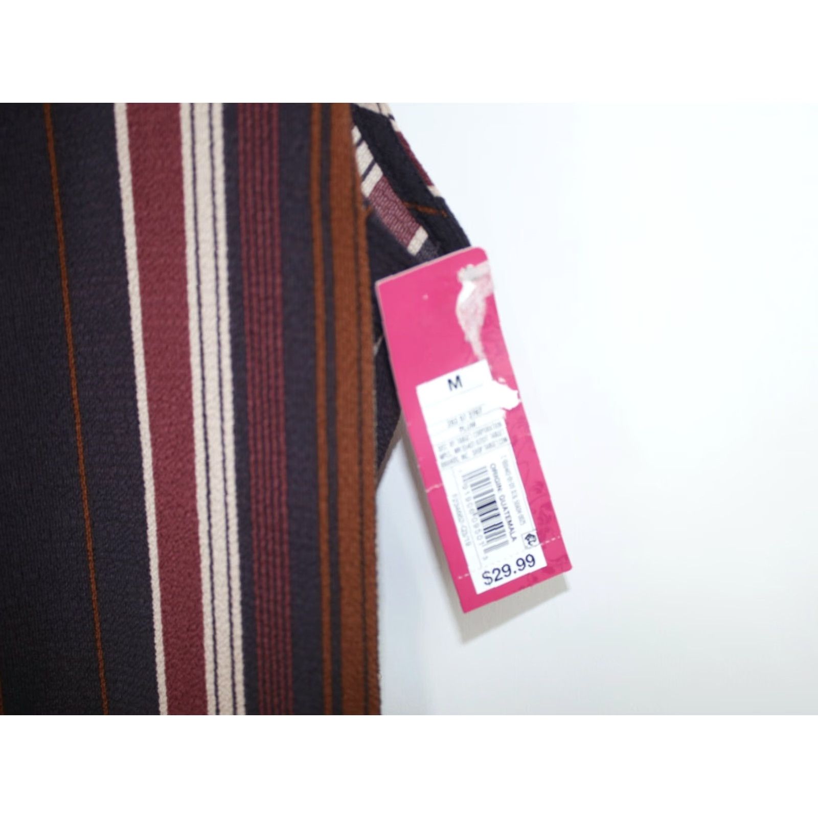 Vintage Xhilaration Womens Sleeveless Striped Brown Cropped Jumpsuit Medium NWT Size 32" / US 10 / IT 46 - 5 Thumbnail