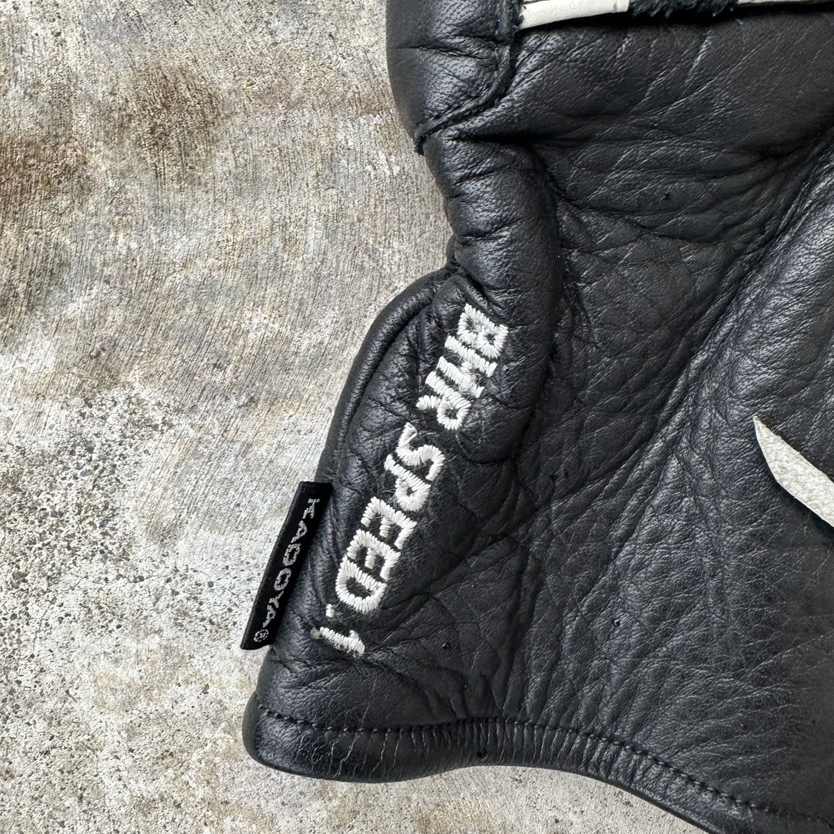 Japanese Brand BHR Speed stripe hammer studded Leather bones Akira Gloves Size ONE SIZE - 4 Thumbnail