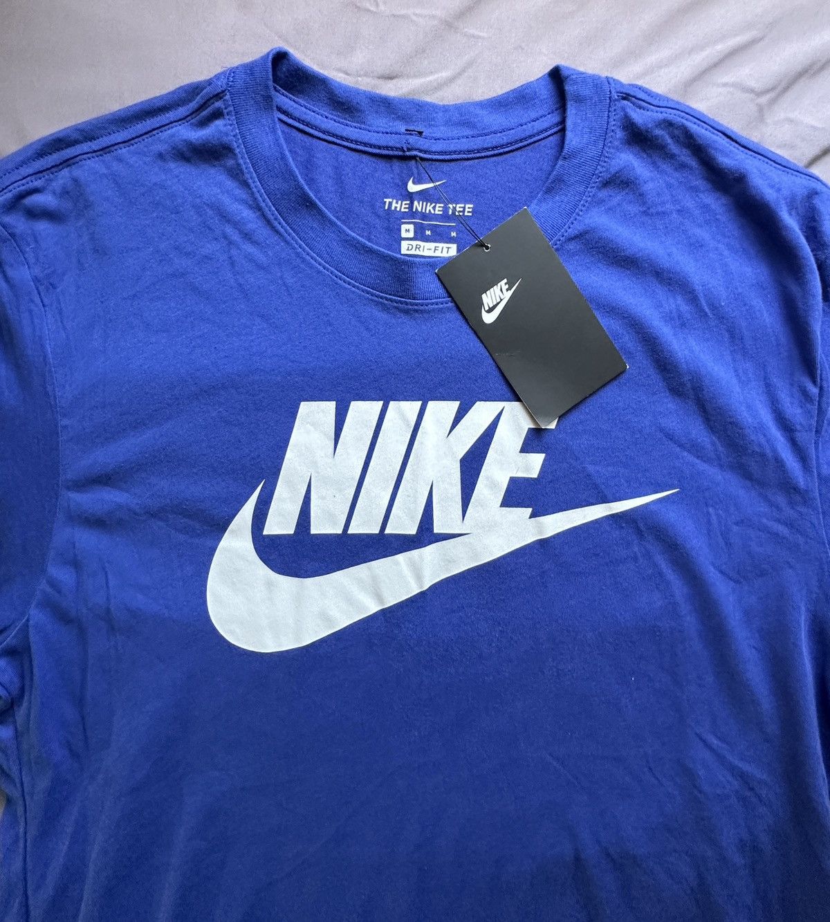 Nike Blue Nike Tee Size US M / EU 48-50 / 2 - 2 Thumbnail