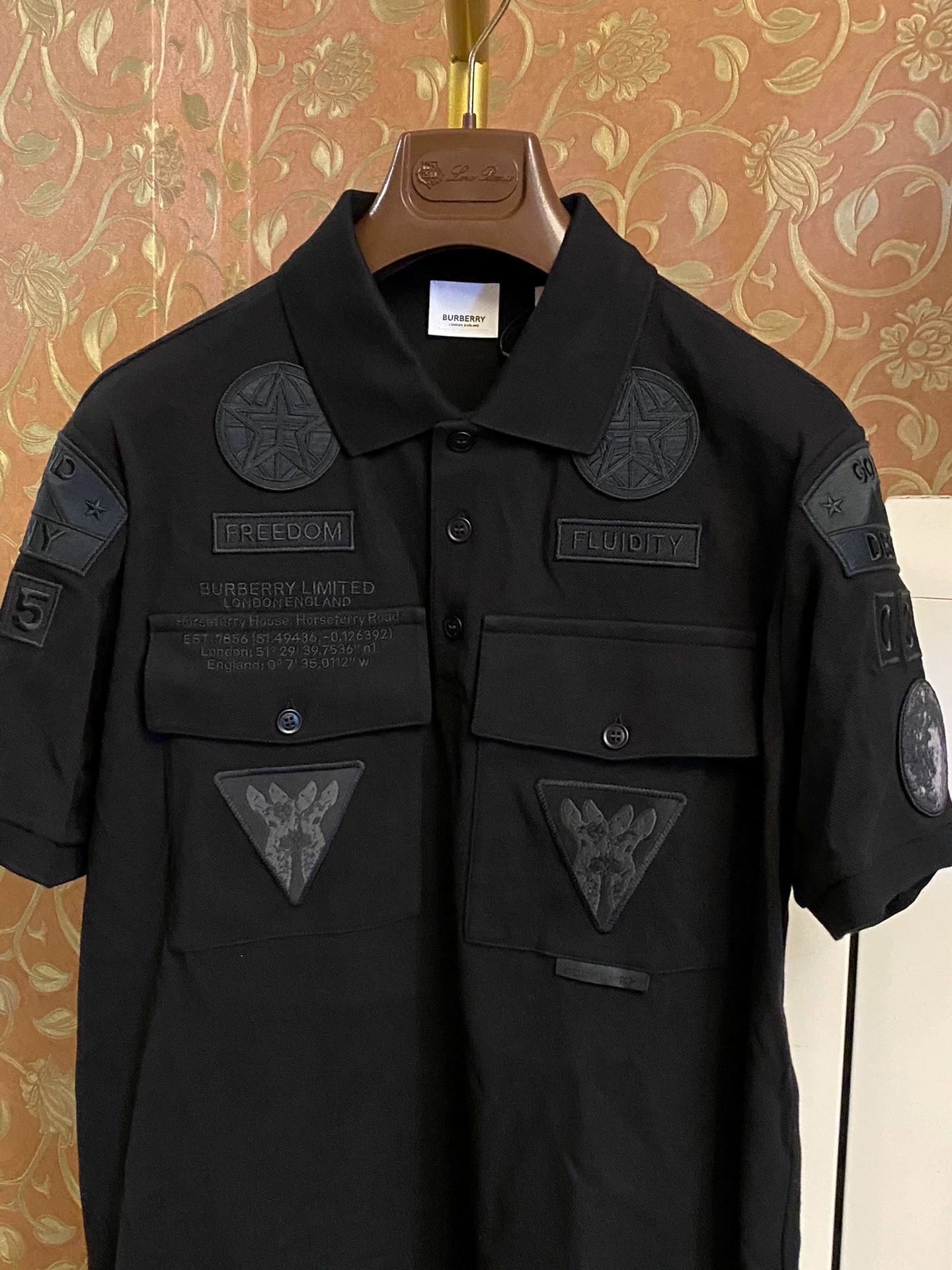 Burberry Burberry Embroidered Logo Polo Shirt S (Loose) Size US S / EU 44-46 / 1 - 2 Thumbnail