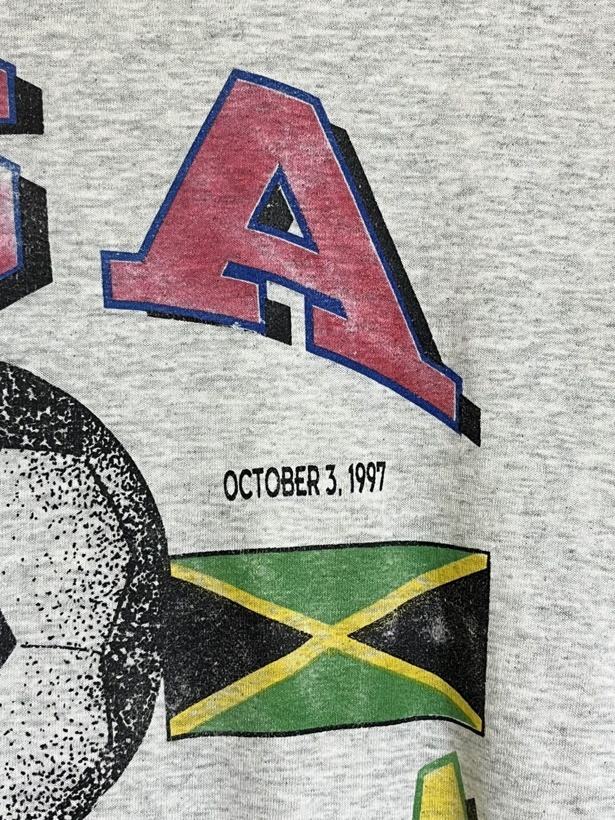 Vintage VINTAGE 90s USA VS JAMAICA WORLDCUP QUALIFIER L/S T SHIRT Size US XXL / EU 58 / 5 - 4 Thumbnail