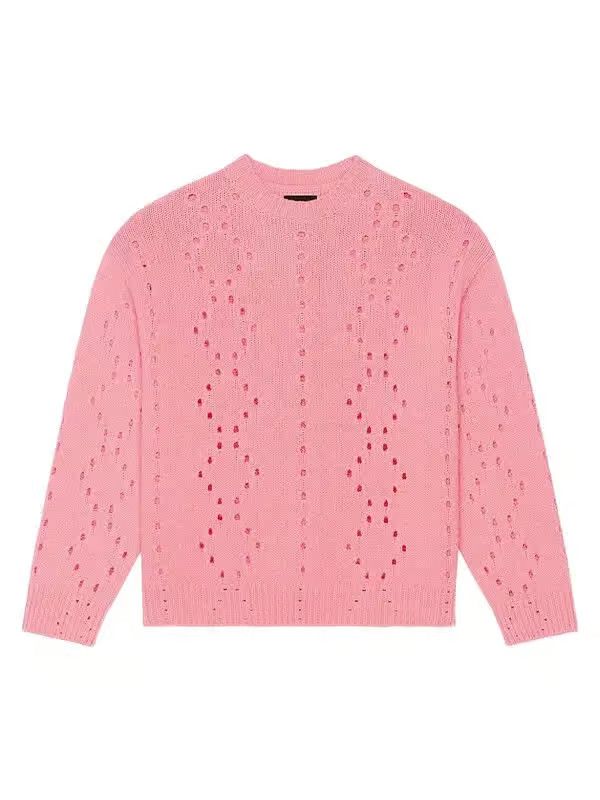 Givenchy o1w1db10325 Oversize Crew Neck Sweater in Pink Size US M / EU 48-50 / 2 - 1 Thumbnail