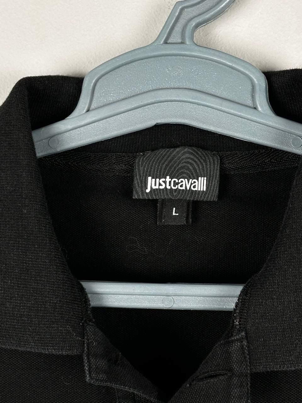 Just Cavalli Luxury Just Cavalli Black Polo T Shirt Tiger Logo Size US L / EU 52-54 / 3 - 5 Thumbnail