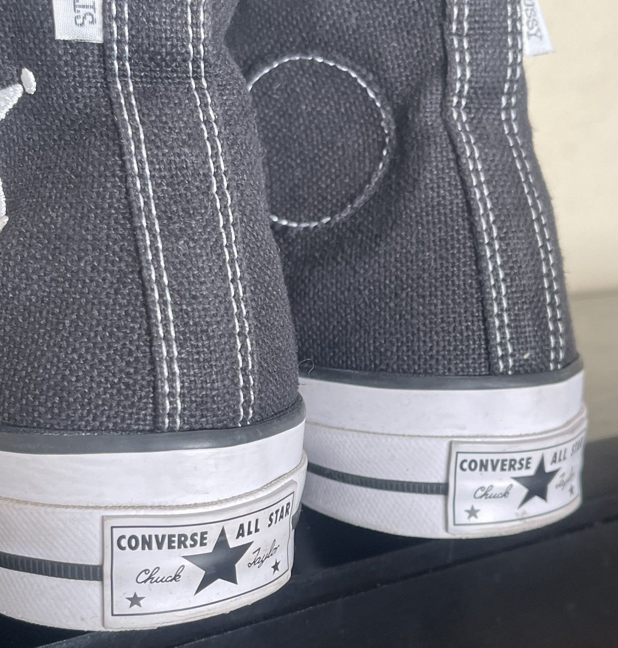 Converse × Stussy Stussy x Converse Chuck 70 High ‘Black’ Sneakers Size 7.5 Size US 7.5 / EU 40-41 - 5 Thumbnail