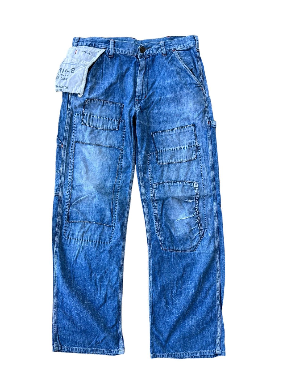 Japanese Brand Denim & dungare sashiko carpenter jeans Size US 30 / EU 46 - 4 Thumbnail