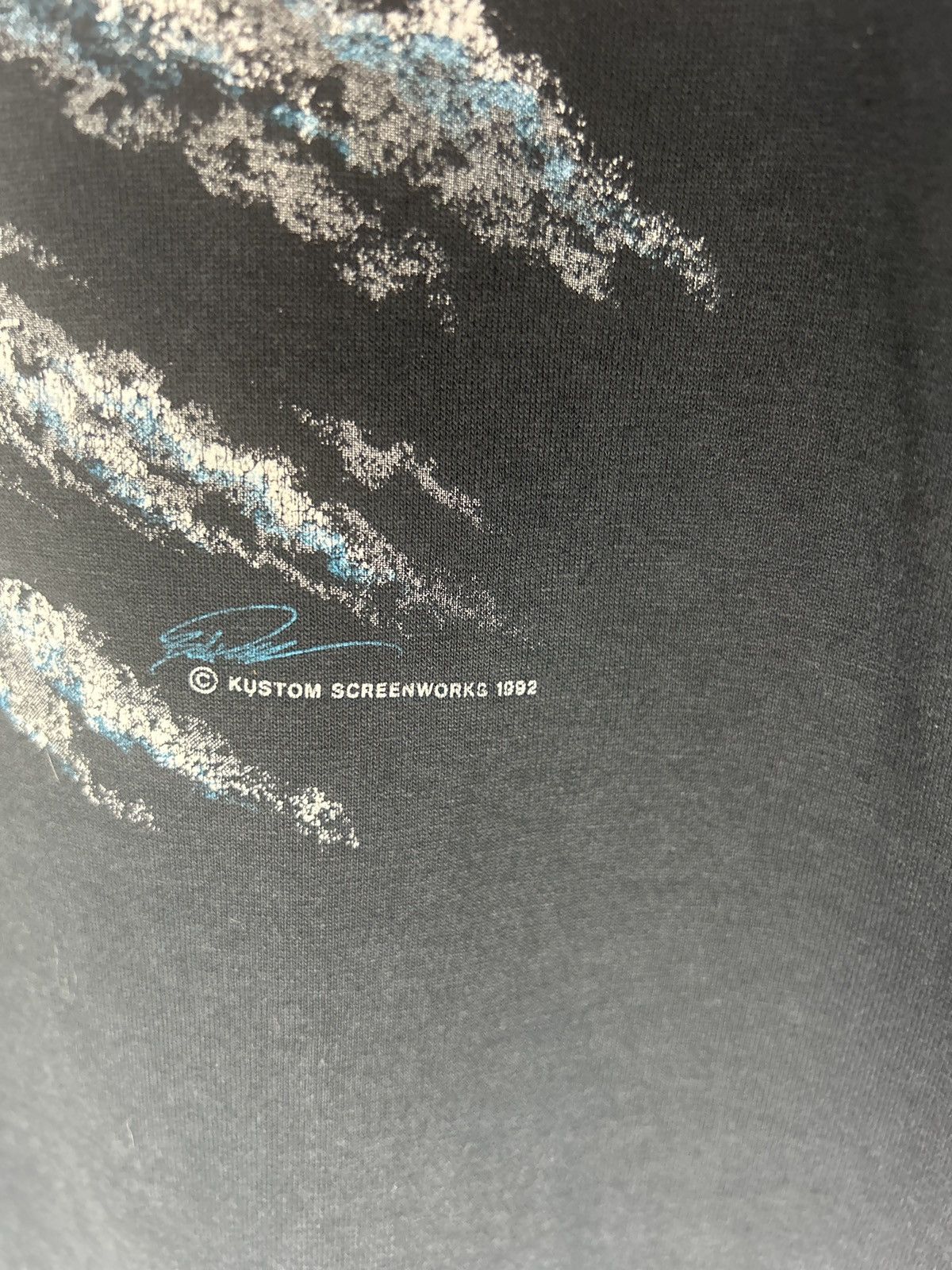 Vintage Vintage 1992 F-18 Fighter Jet Tee Size US L / EU 52-54 / 3 - 3 Thumbnail