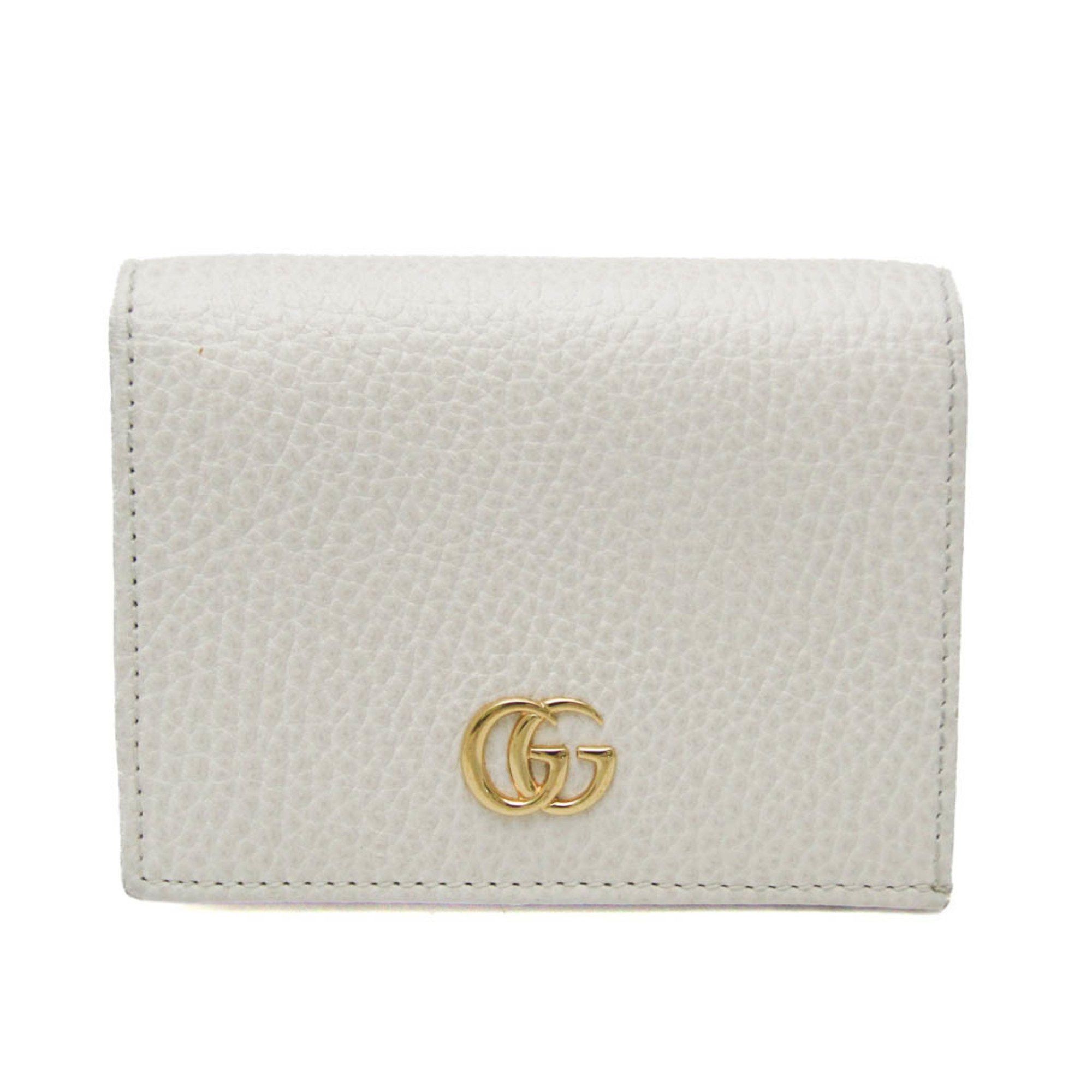 Gucci Gg Marmont White Leather Wallet (Pre-Owned) Size ONE SIZE - 1 Thumbnail