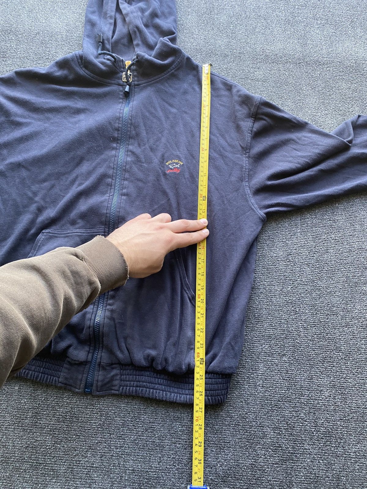Paul & Shark 🔥Vntg Paul Shark Zip Up hoodie sun faded L size Size US L / EU 52-54 / 3 - 8 Thumbnail