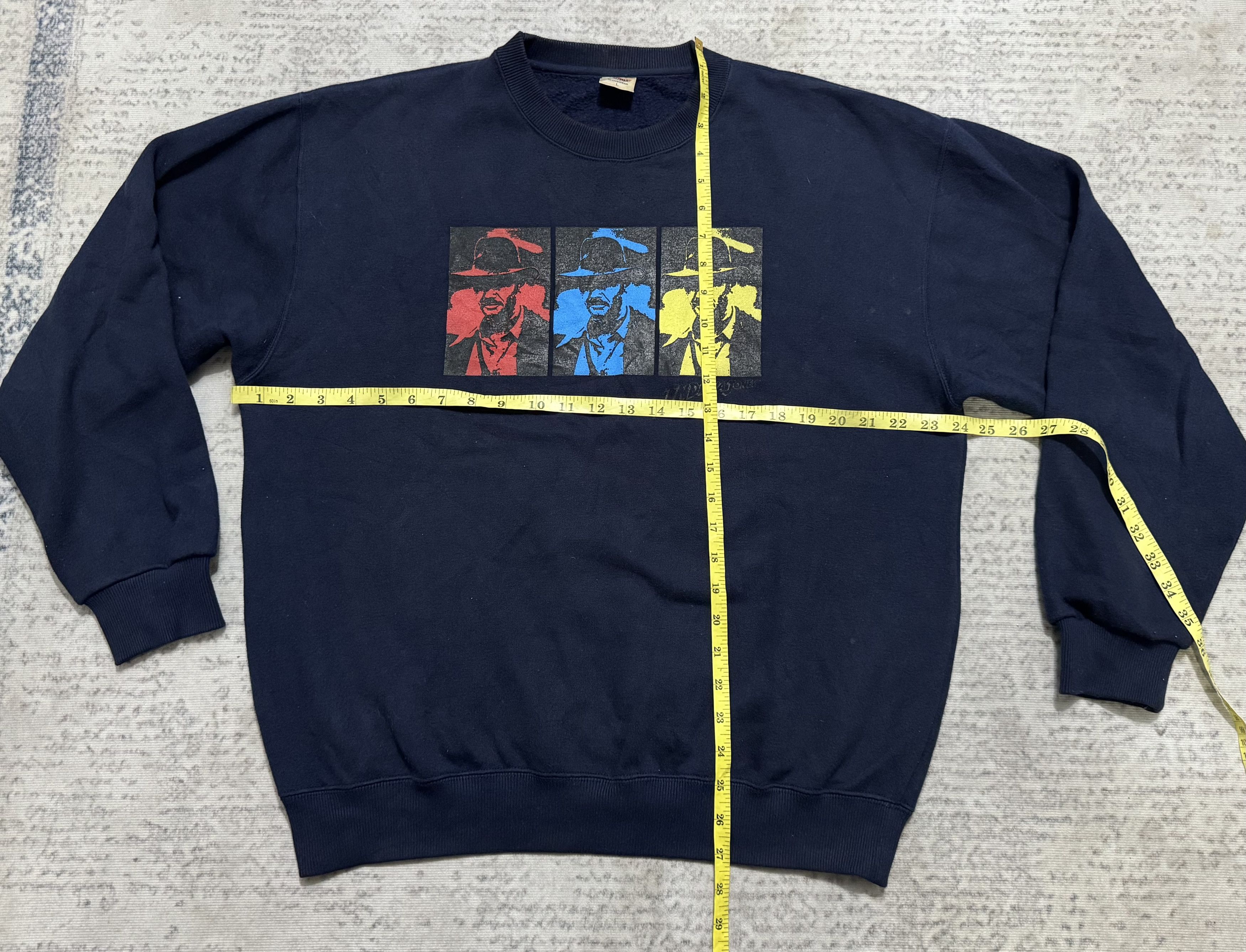 Vintage Vintage 90's INDIANA JONES Sweatshirt Size US L / EU 52-54 / 3 - 7 Thumbnail