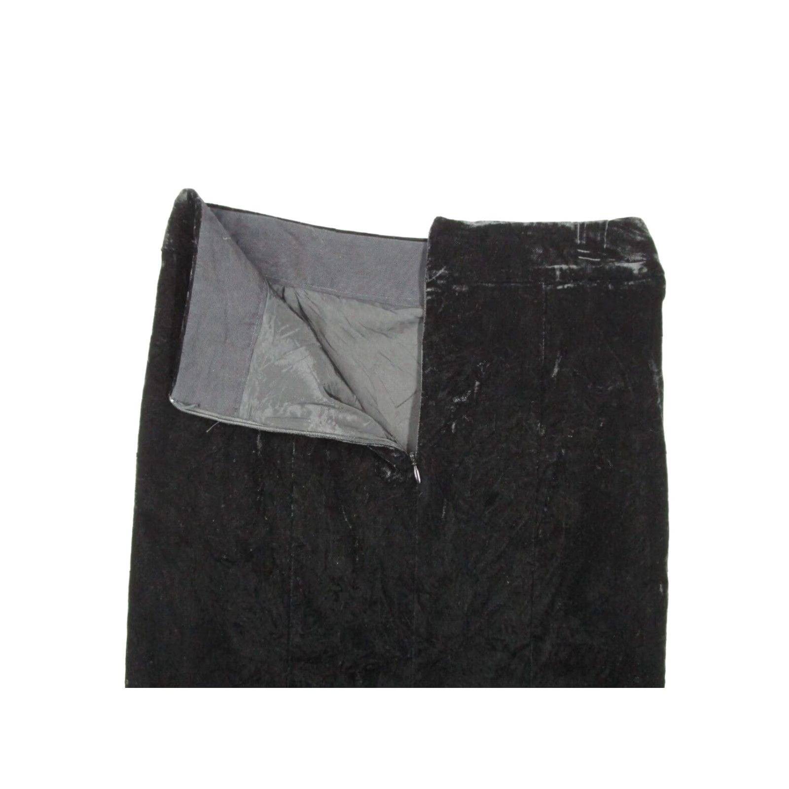 Giorgio Armani Giorgio Armani Skirt Women 40 Black Crushed Velvet Viscose Made in Italy Tailored A-Line Short Zip Logo Velvet Named City Holiday Theme (Mens, Womens) Size 27" / US 4 / IT 40 - 5 Thumbnail