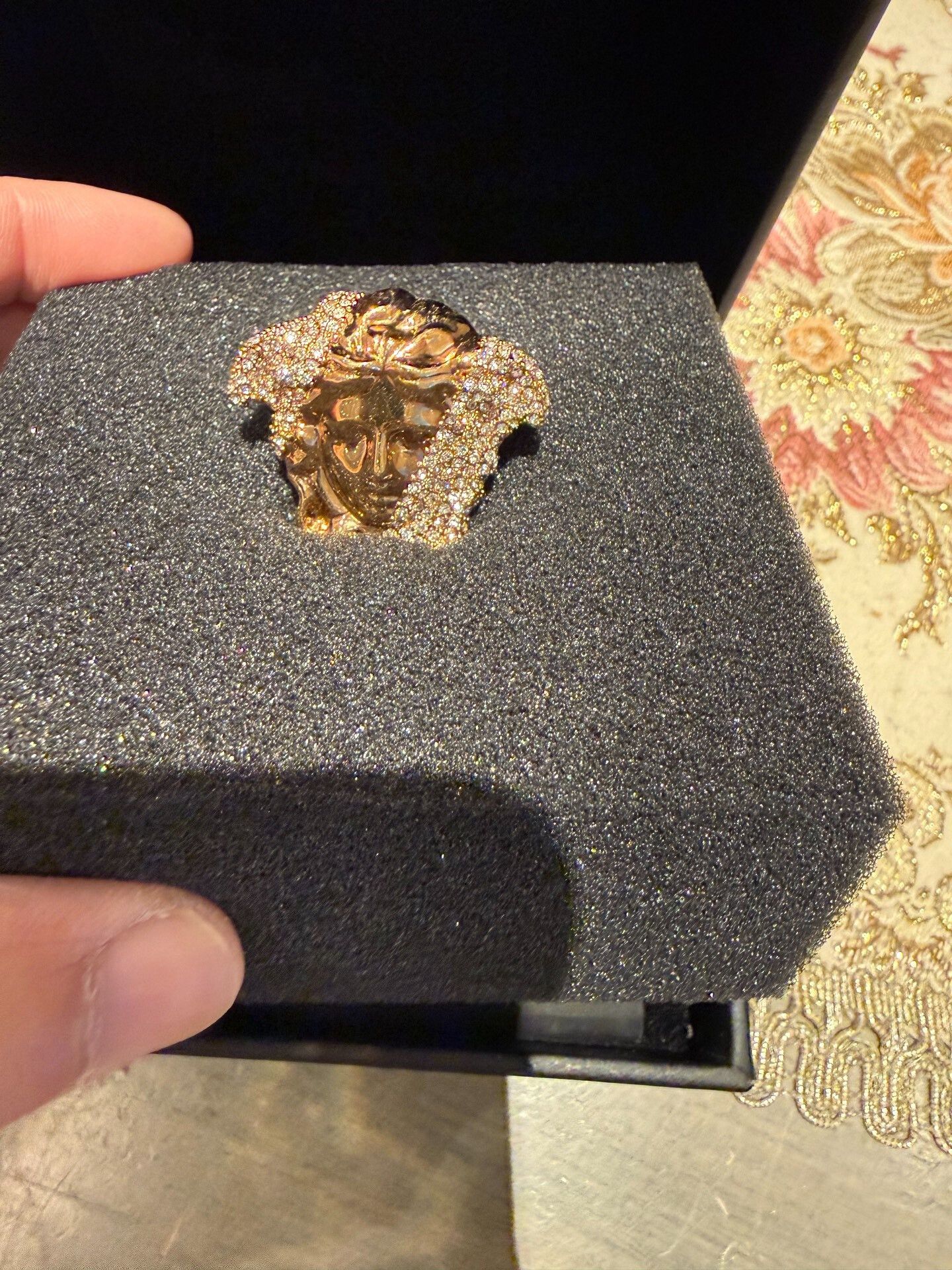 Versace Versace Diamond Medusa Ring Size ONE SIZE - 1 Thumbnail