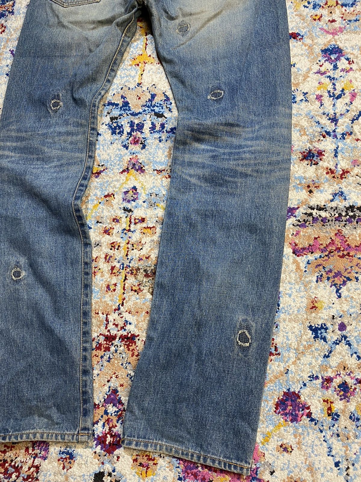 Paul Smith Selvedge Paul Smith Red Ear Japan Rework Patch Denim Jeans Size US 34 / EU 50 - 7 Thumbnail