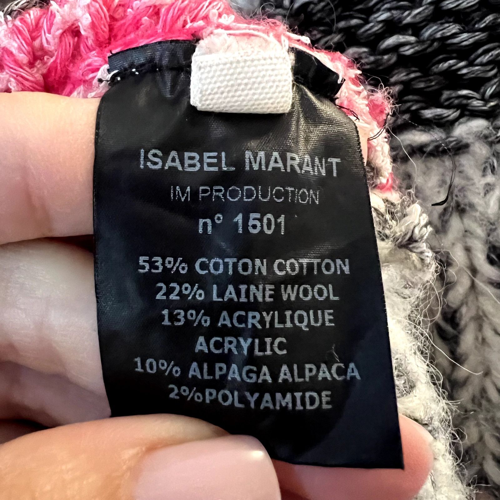 Isabel Marant Etoile Isabel Marant Pit Striped Bateau Sweater in Fuchsia Size S / US 4 / IT 40 - 6 Thumbnail