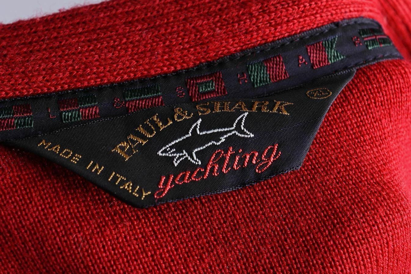 Paul & Shark Paul & Shark Yachting V-Neck Knitted Sweater Red Size XXL Size US XXL / EU 58 / 5 - 3 Thumbnail
