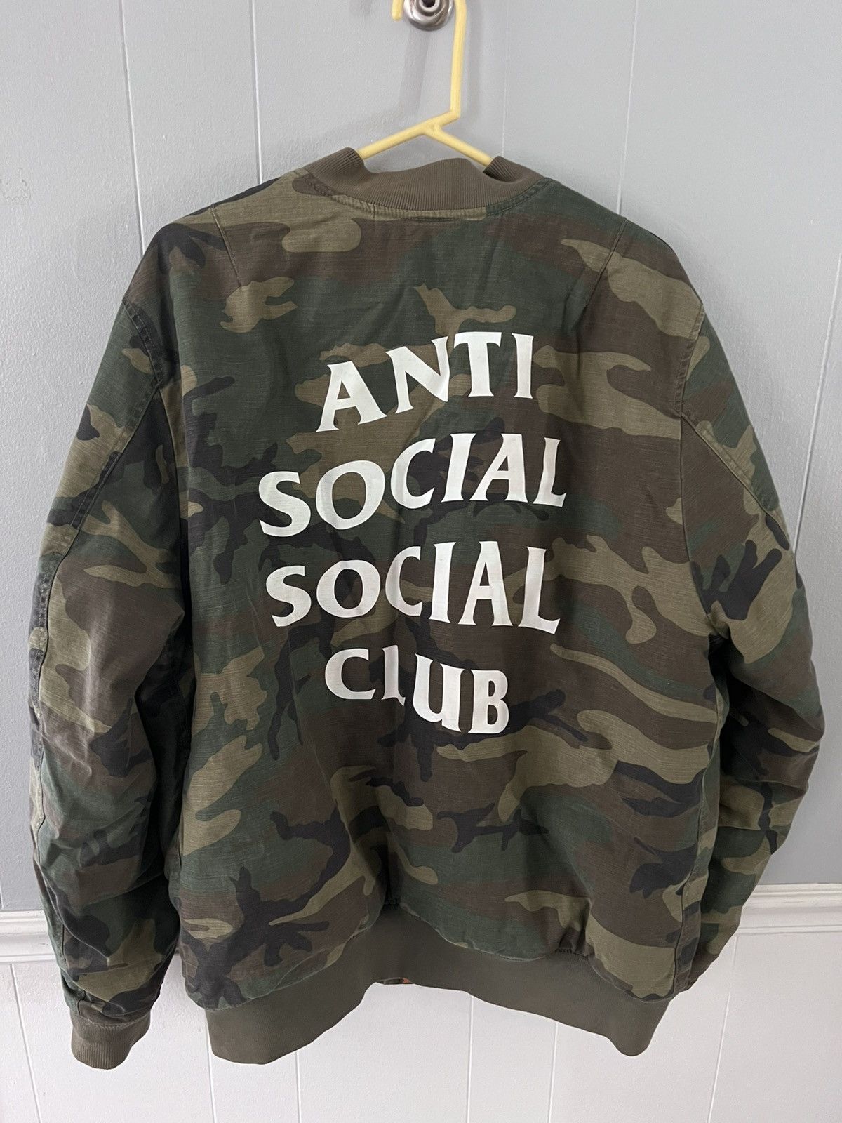 Anti Social Social Club ASSC X Alpha Industries Camo Bomber Jacket Size US XXL / EU 58 / 5 - 2 Thumbnail