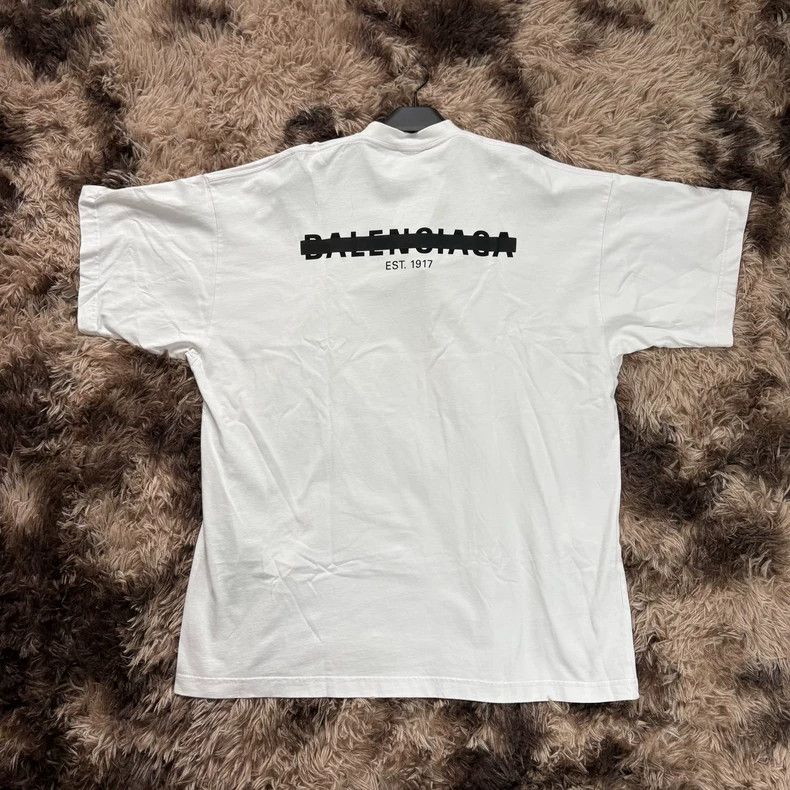 Balenciaga Balenciaga White cover rubber strip deletion line short sl Size US L / EU 52-54 / 3 - 2 Thumbnail