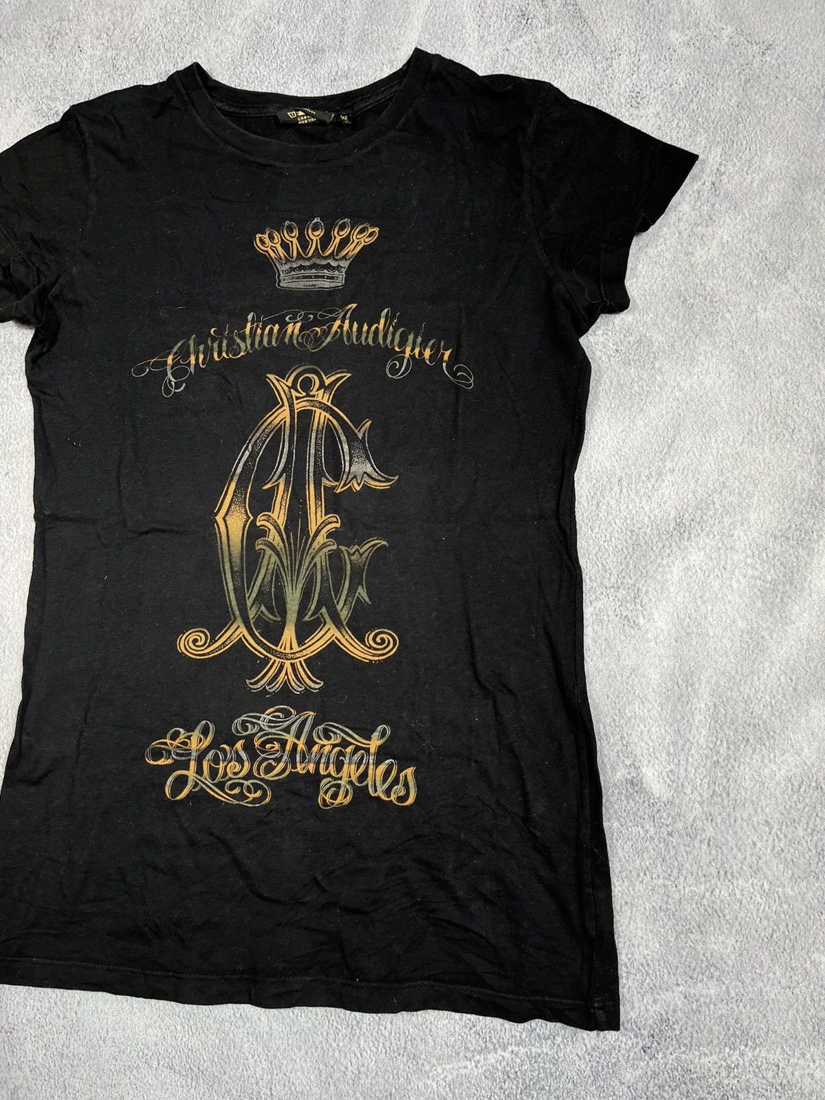 Ed Hardy Vintage Y2K Christian Audigier big logo tee streetwear S Size S / US 4 / IT 40 - 3 Thumbnail
