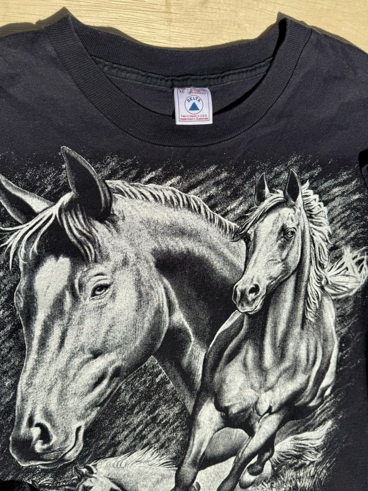 Band Tees × Vintage Vintage 90’s Horse All Over Print Animal AOP T-Shirt Size US XL / EU 56 / 4 - 7 Thumbnail