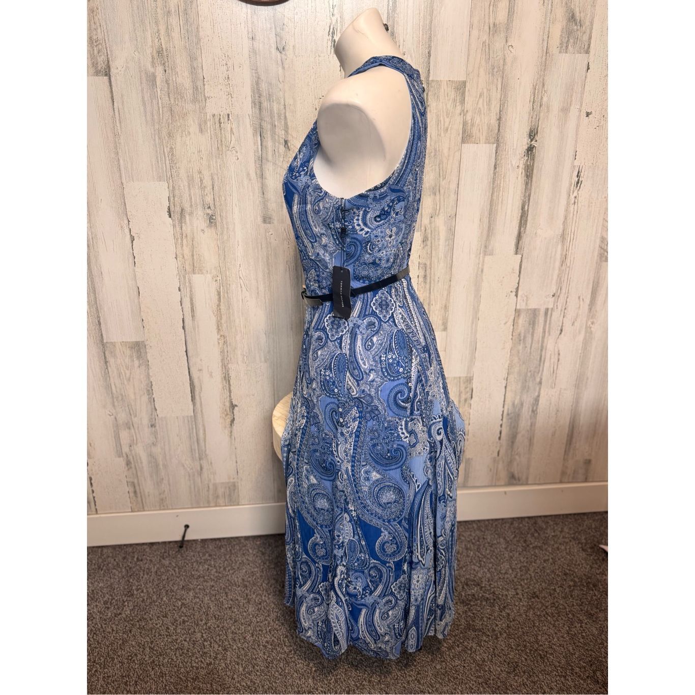 Tommy Hilfiger Tommy Hilfiger Blue Paisley Halter Maxi Dress Size 6 Size S / US 4 / IT 40 - 5 Thumbnail