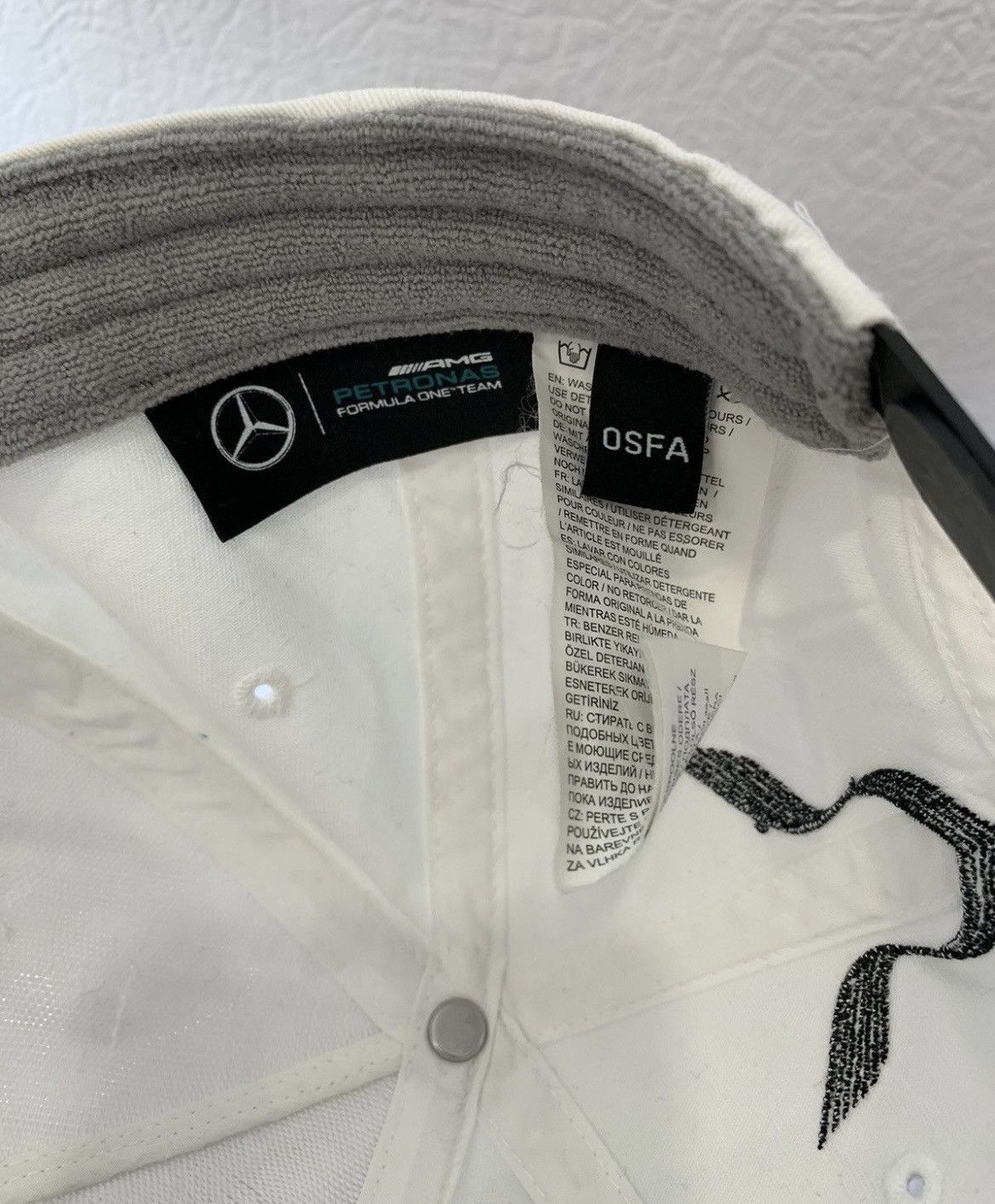 Mercedes-Benz Mercedes Benz Petronas White Cap Hat Racing Size ONE SIZE - 6 Thumbnail
