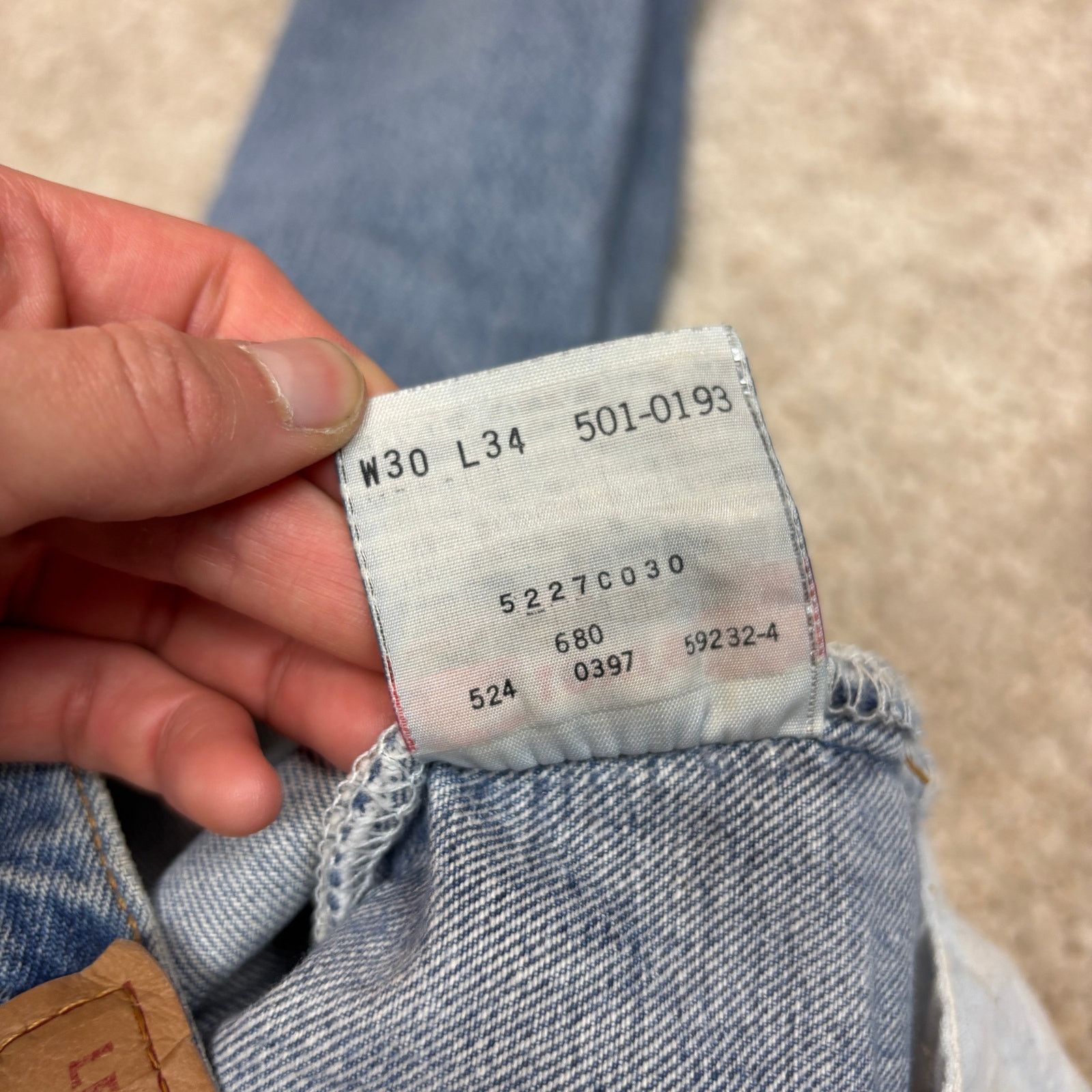 Levi's Vintage 90s Levi's 501 Straight Leg Jeans 30x31.5 Size US 30 / EU 46 - 11 Thumbnail