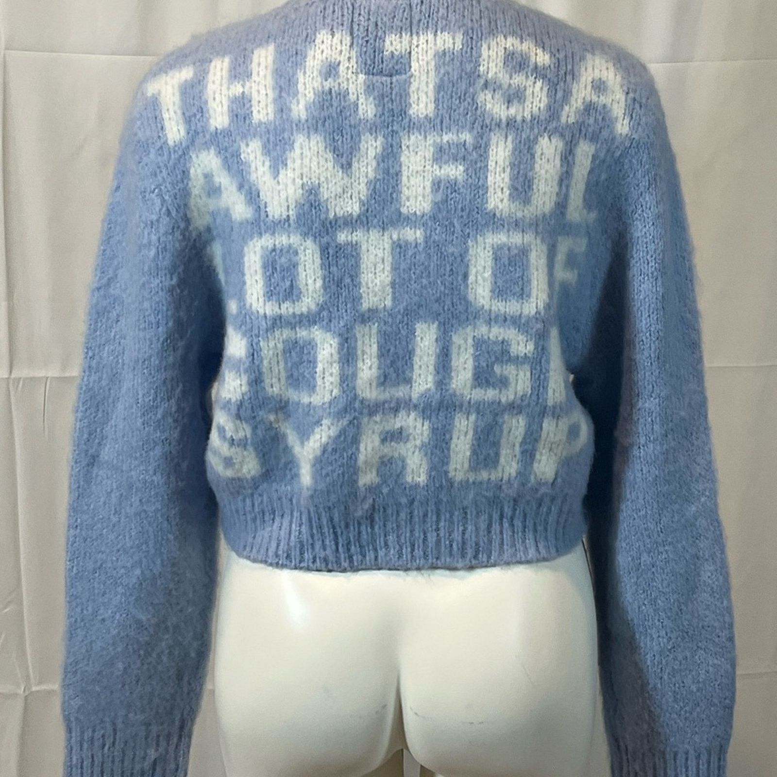 Awful Lot of Cough Syrup That’s A Awful Lot Of Cough Syrup Baby Blue Sweater Size L / US 10 / IT 46 - 10 Thumbnail