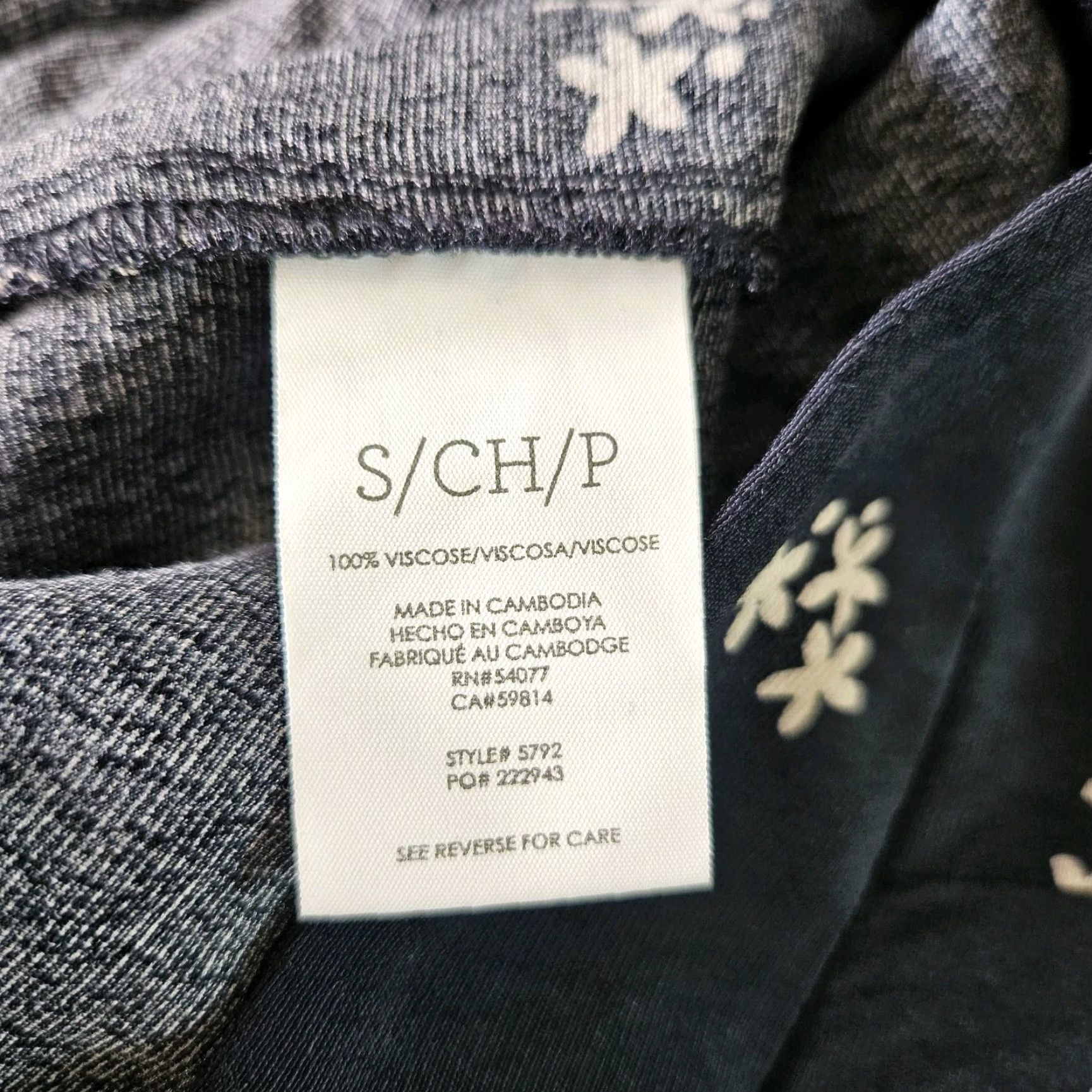 Vintage Cabi 5792 Womens Sashay Palazzo Pants Sz Small Blue Floral Pull On High Rise Pants Size 28" / US 6 / IT 42 - 6 Thumbnail
