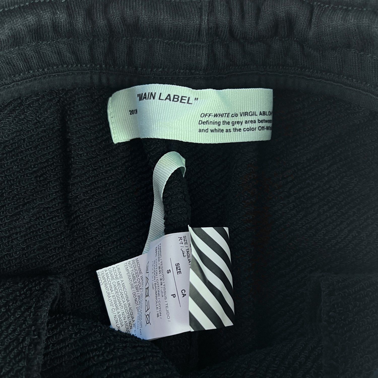 Off-White Off-White Black "Logo" Sweatpants Size US 30 / EU 46 - 4 Thumbnail
