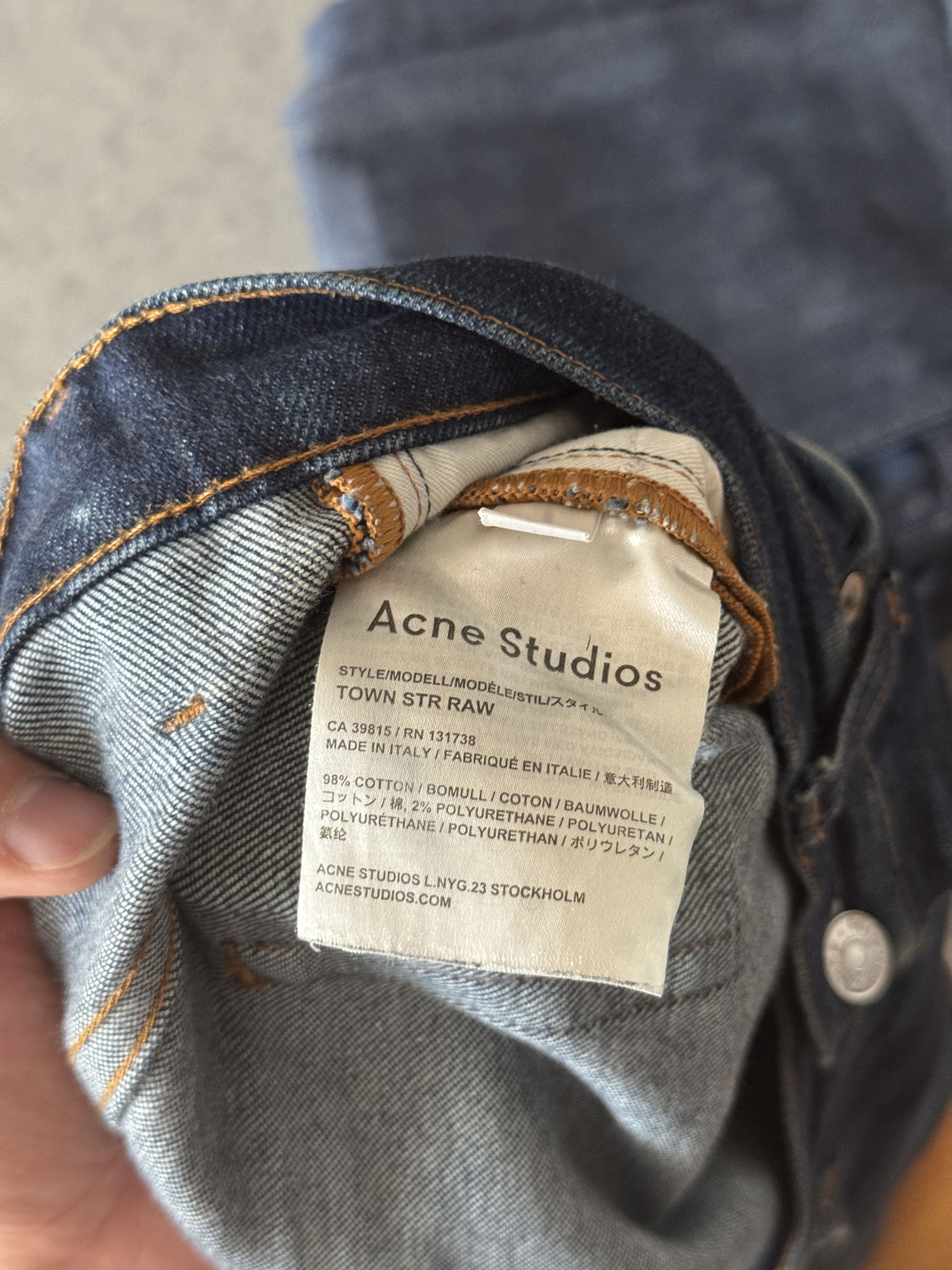 Acne Studios Vintage Town Jeans Size US 34 / EU 50 - 7 Thumbnail