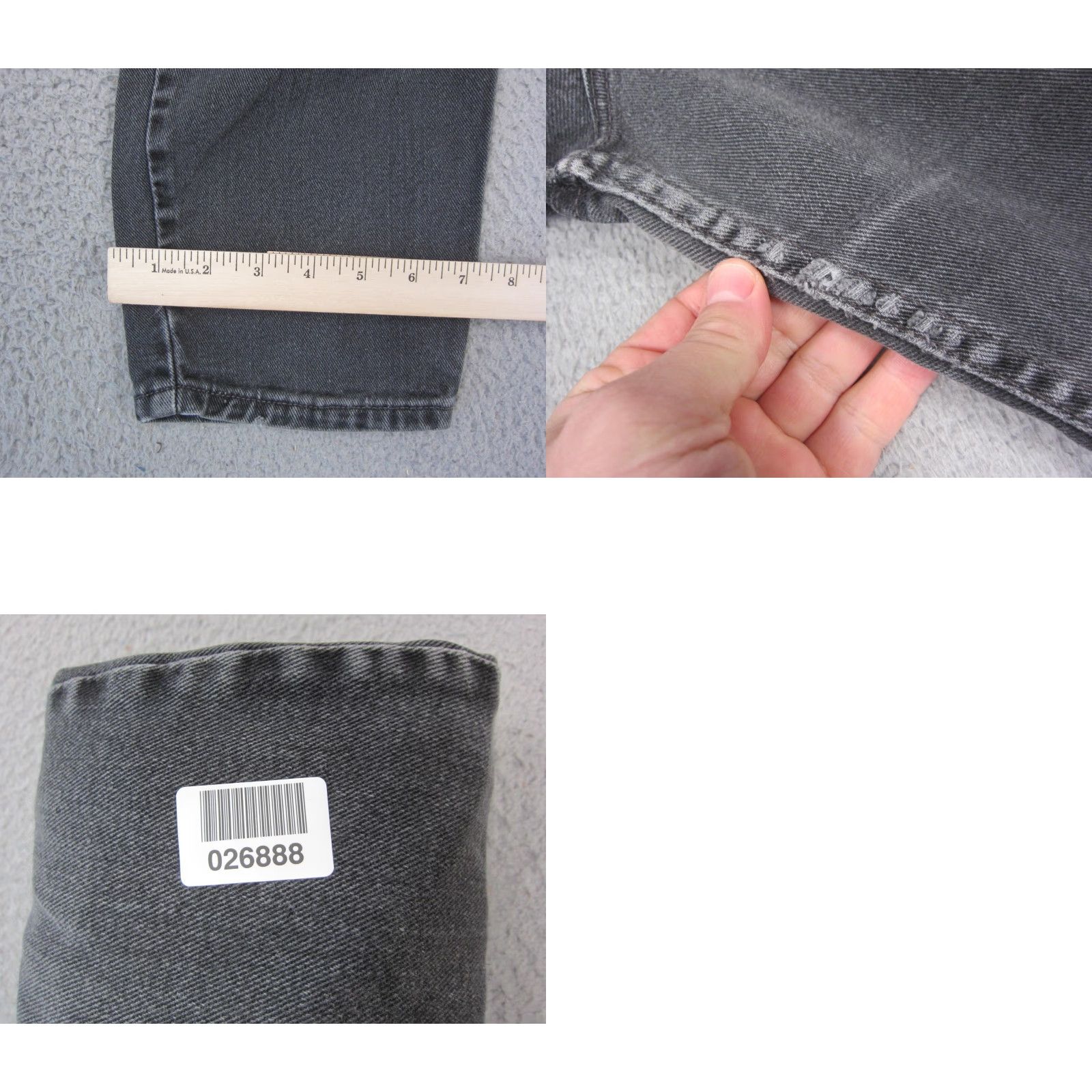 Levi's VINTAGE Levi's 550 Jeans Womens 40 x 31 Black Tapered Relaxed Denim 90s Mens? Size 27" / US 4 / IT 40 - 11 Thumbnail