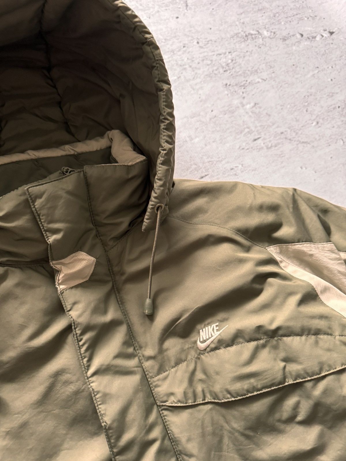 Nike × Nike ACG NIKE PUFFER DOWN BASIC LOGO OVERSIZE NYLON JACKET Size US XL / EU 56 / 4 - 4 Thumbnail