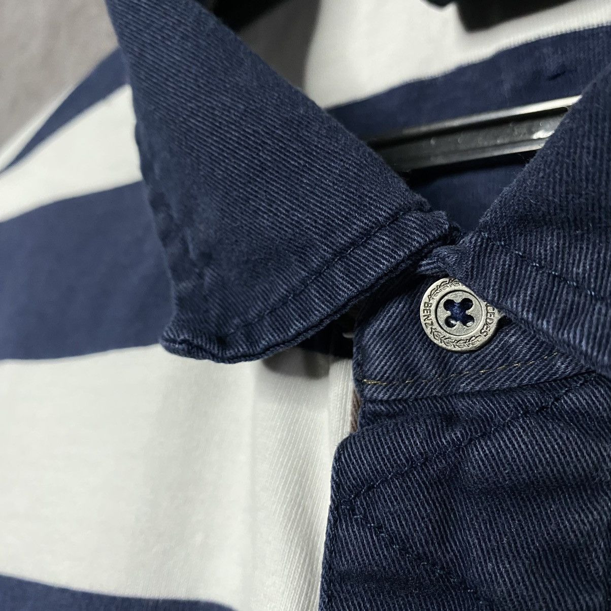 Mercedes-Benz × Vintage Vintage Mercedes Benz striped rugby shirt Size US XL / EU 56 / 4 - 4 Thumbnail
