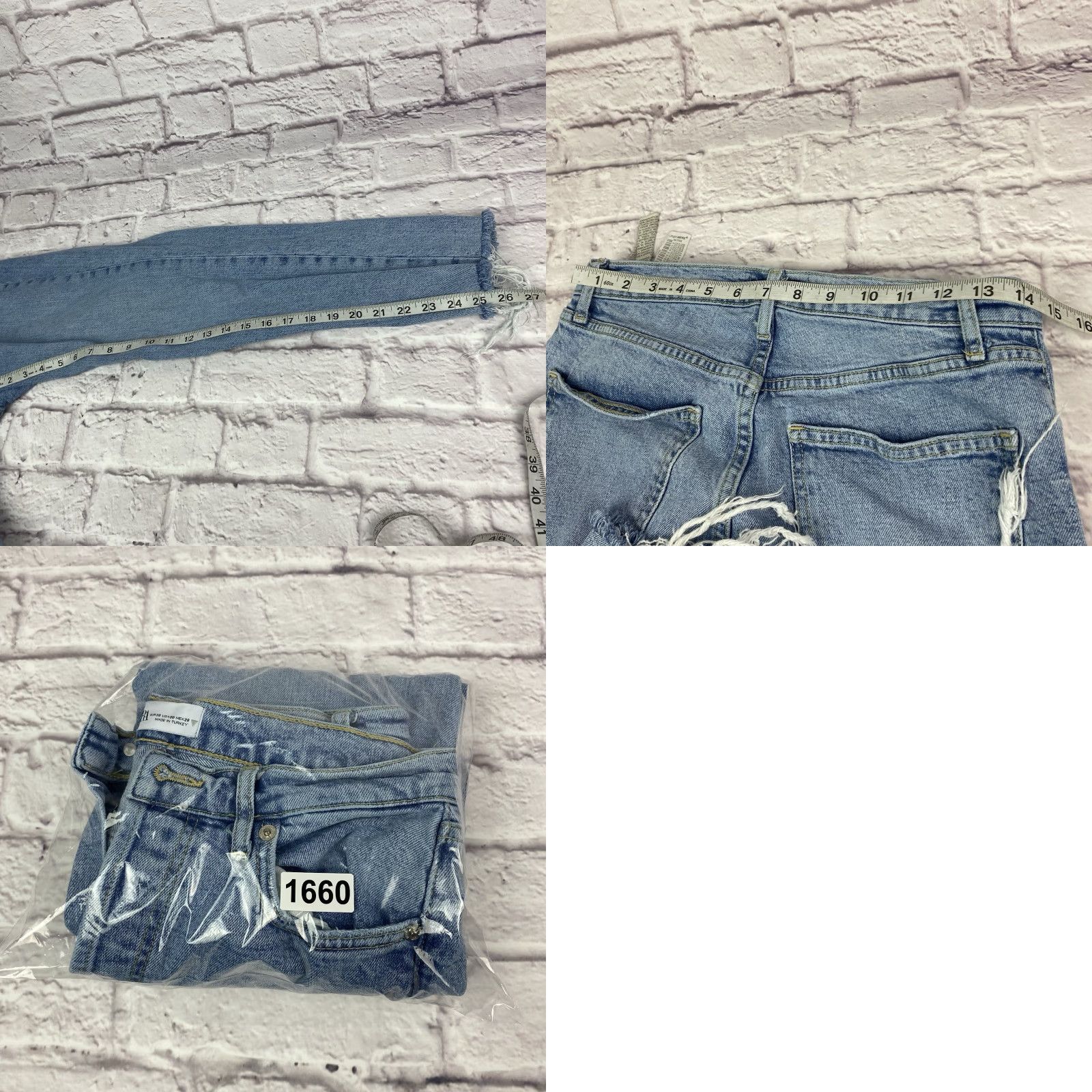 Zara VINTAGE Zara Denim Jeans Light Wash High Rise Button-fly Ankle Slim 6 Women Blue Jeans Zip Pocket 5-Pocket Design Size 28" / US 6 / IT 42 - 8 Thumbnail