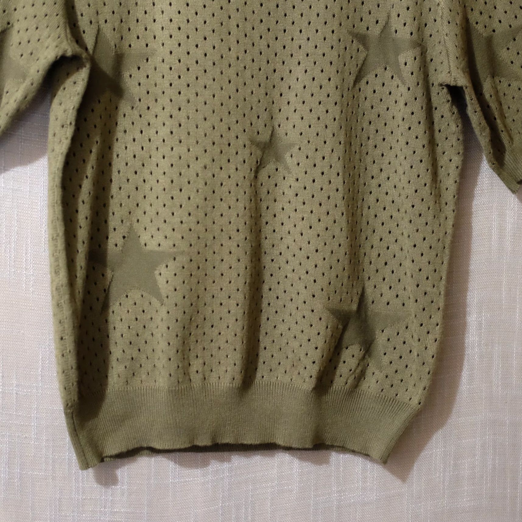 Vintage Premise Green Sweater Short Sleeve Open Knit Pullover Women’s M #A1-76 Size M / US 6-8 / IT 42-44 - 4 Thumbnail